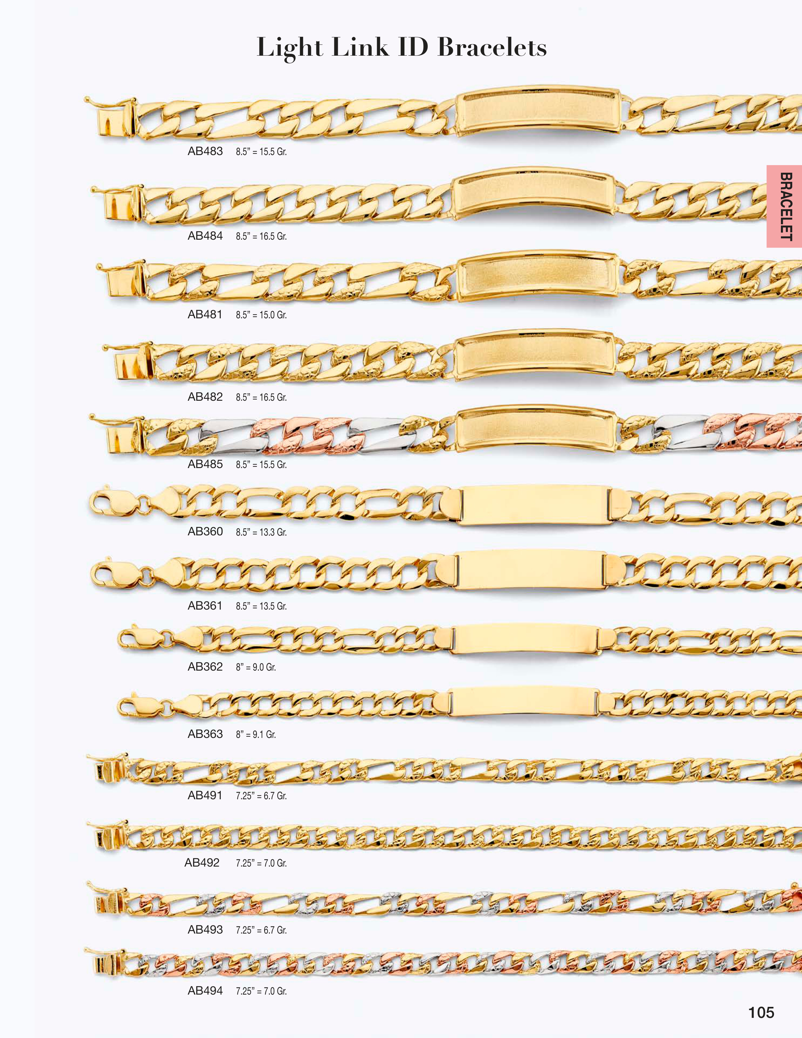 Necklace & Bracelet catalog page 105