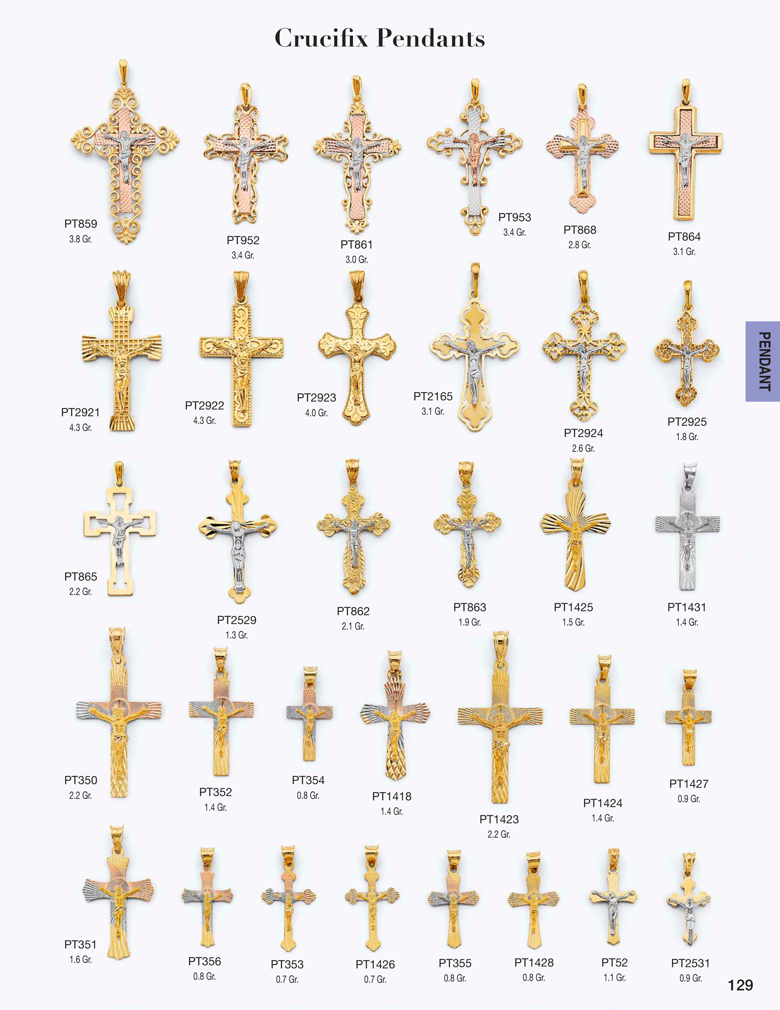 Pendant catalog page 129