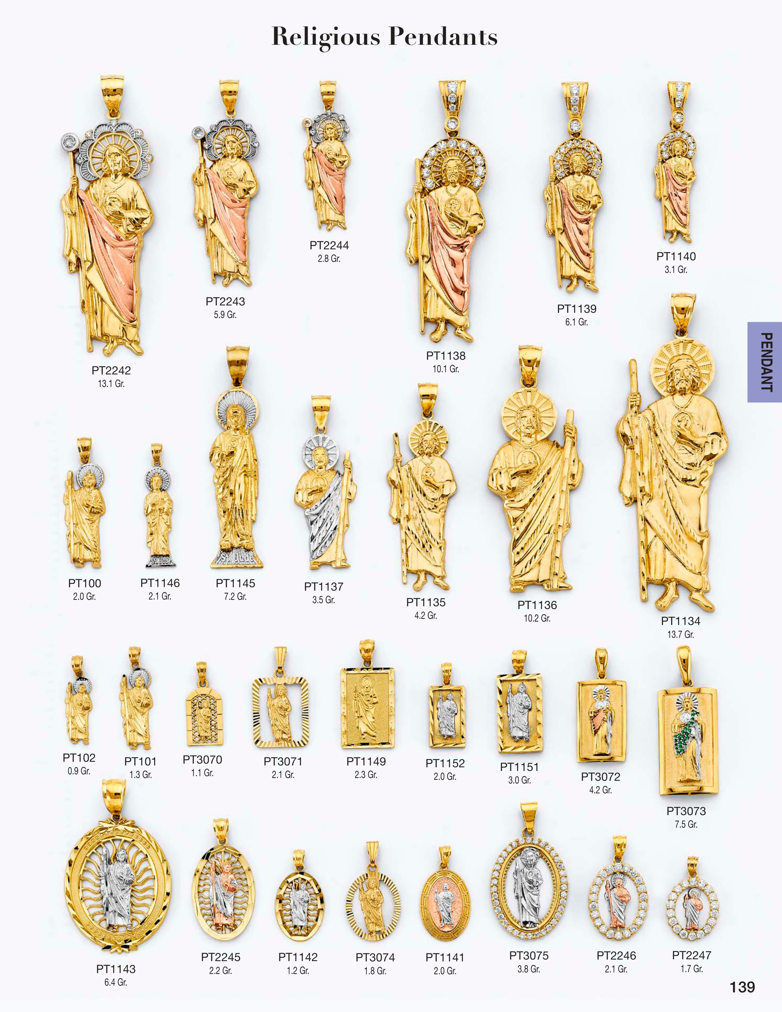 Pendant catalog page 139