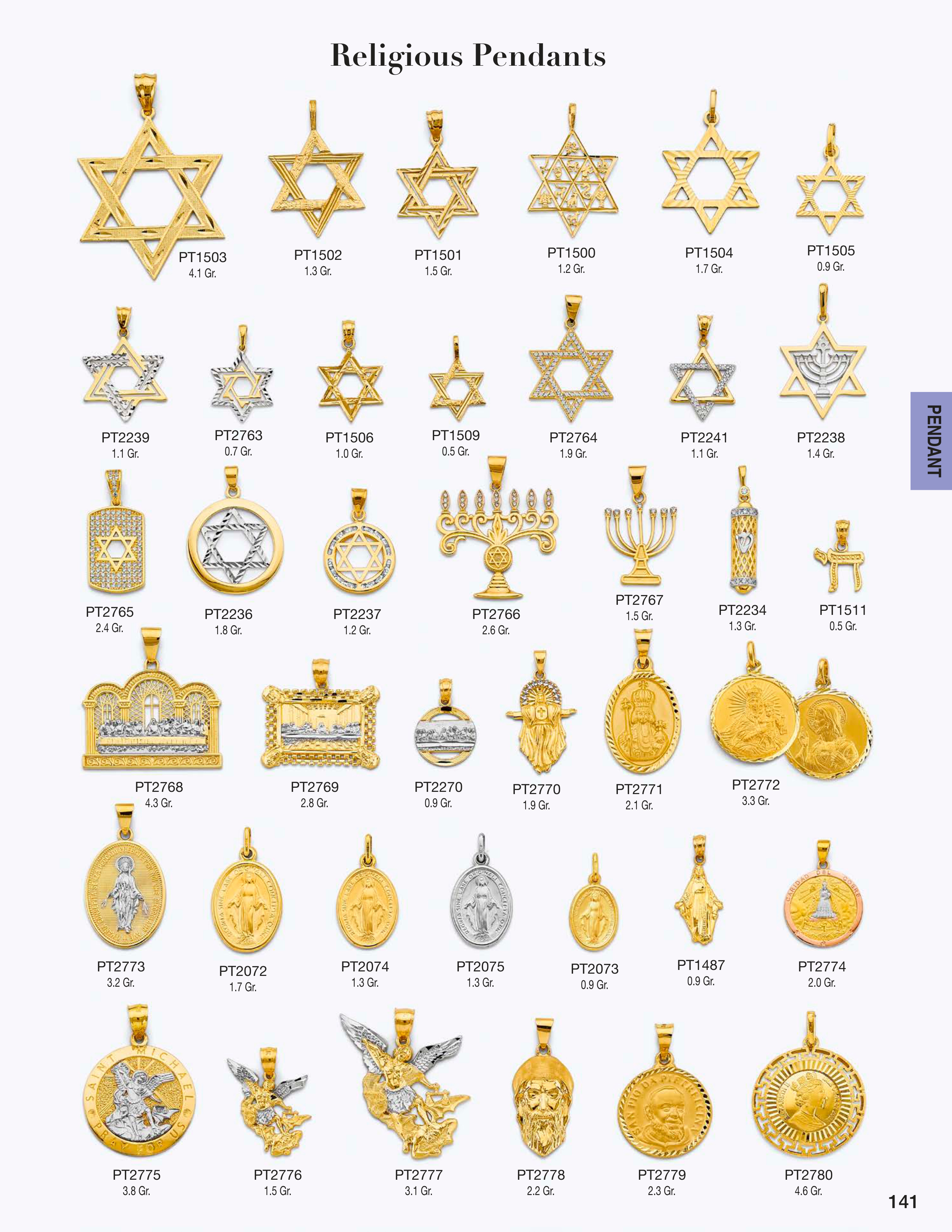 Pendant catalog page 141