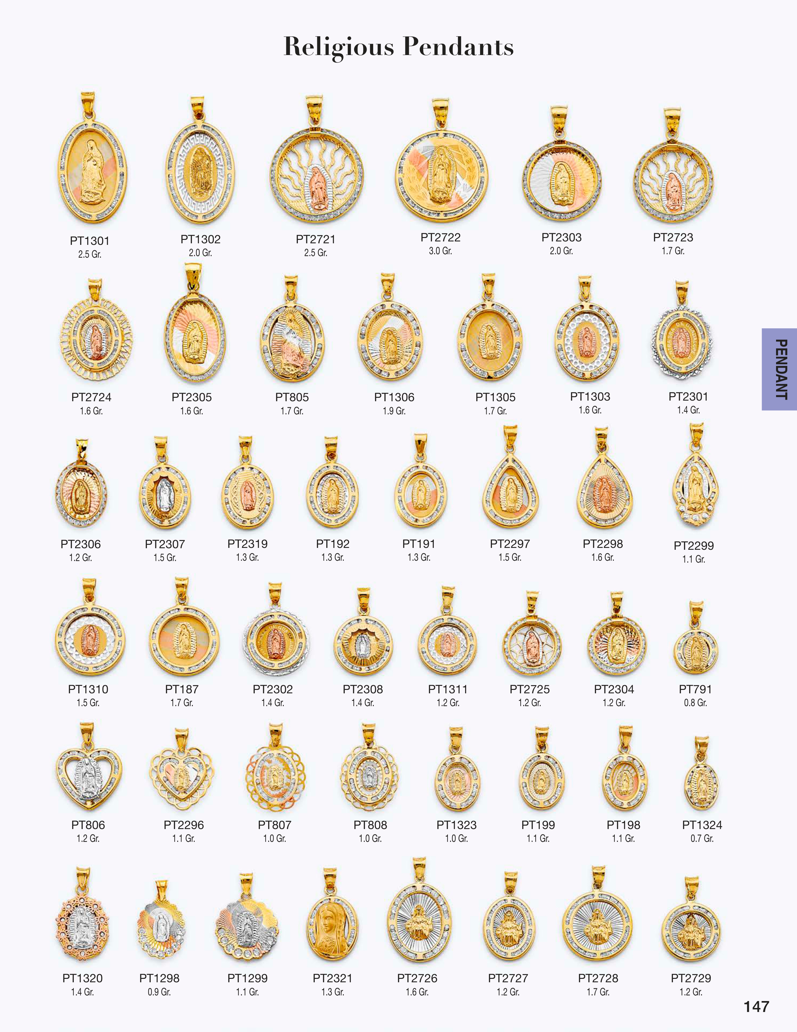 Pendant catalog page 147