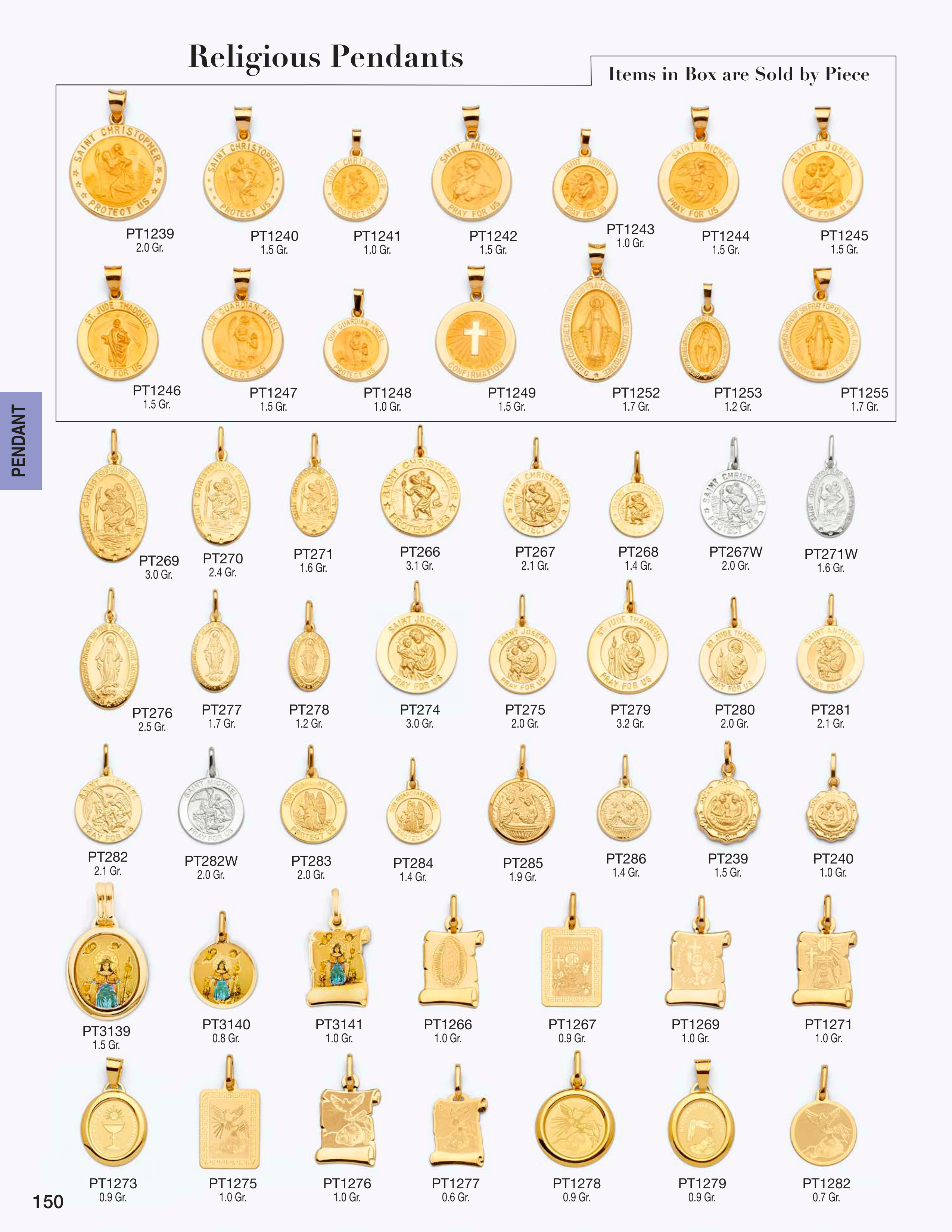 Pendant catalog page 150