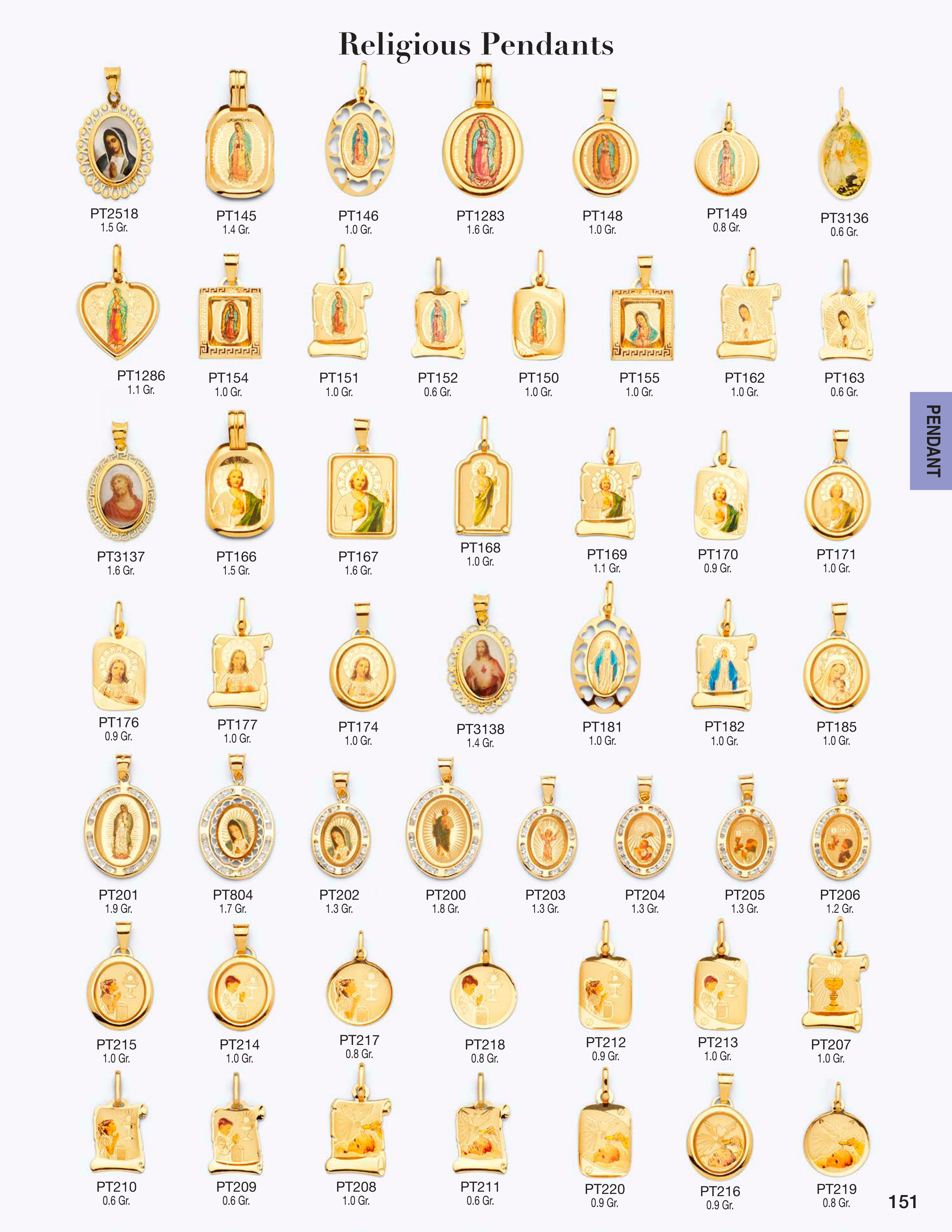 Pendant catalog page 151