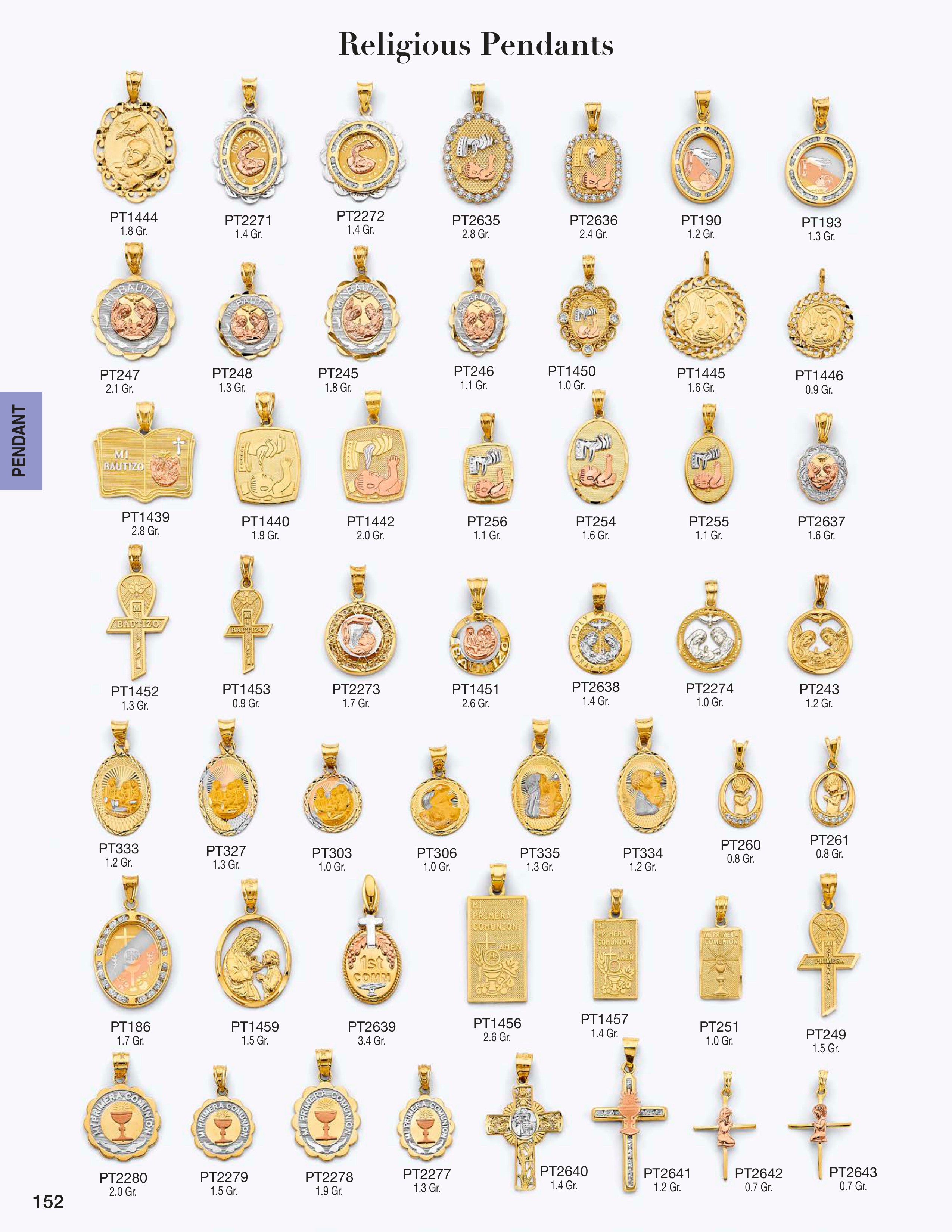 Pendant catalog page 152