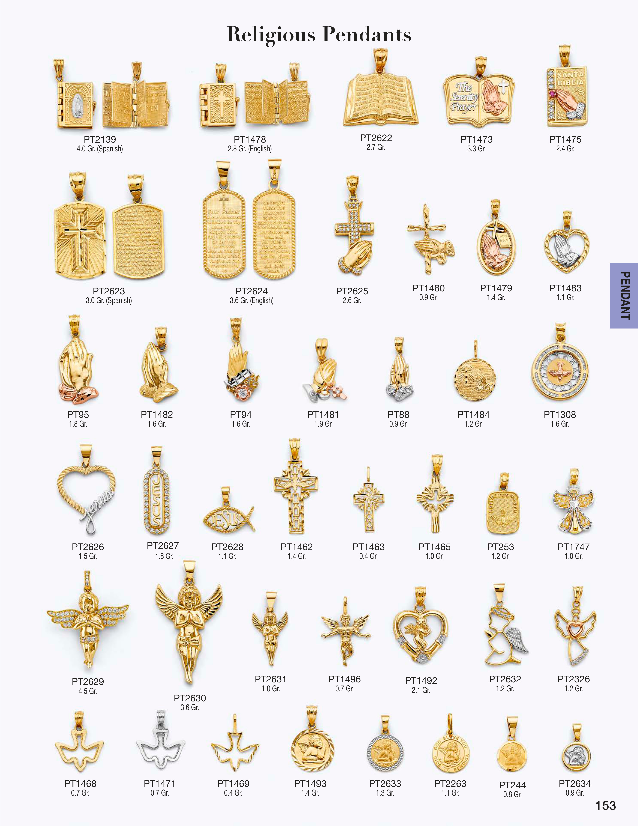 Pendant catalog page 153
