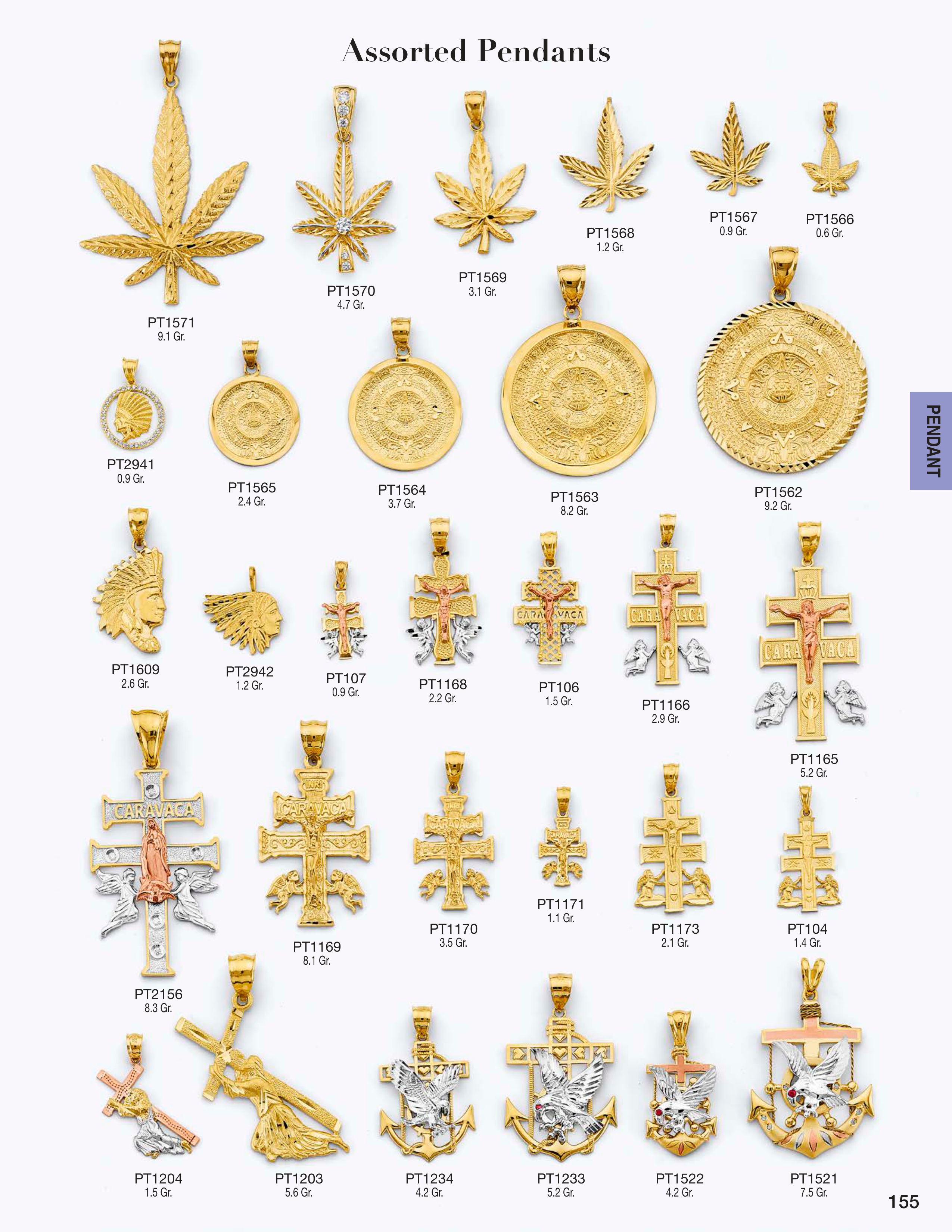 Pendant catalog page 155
