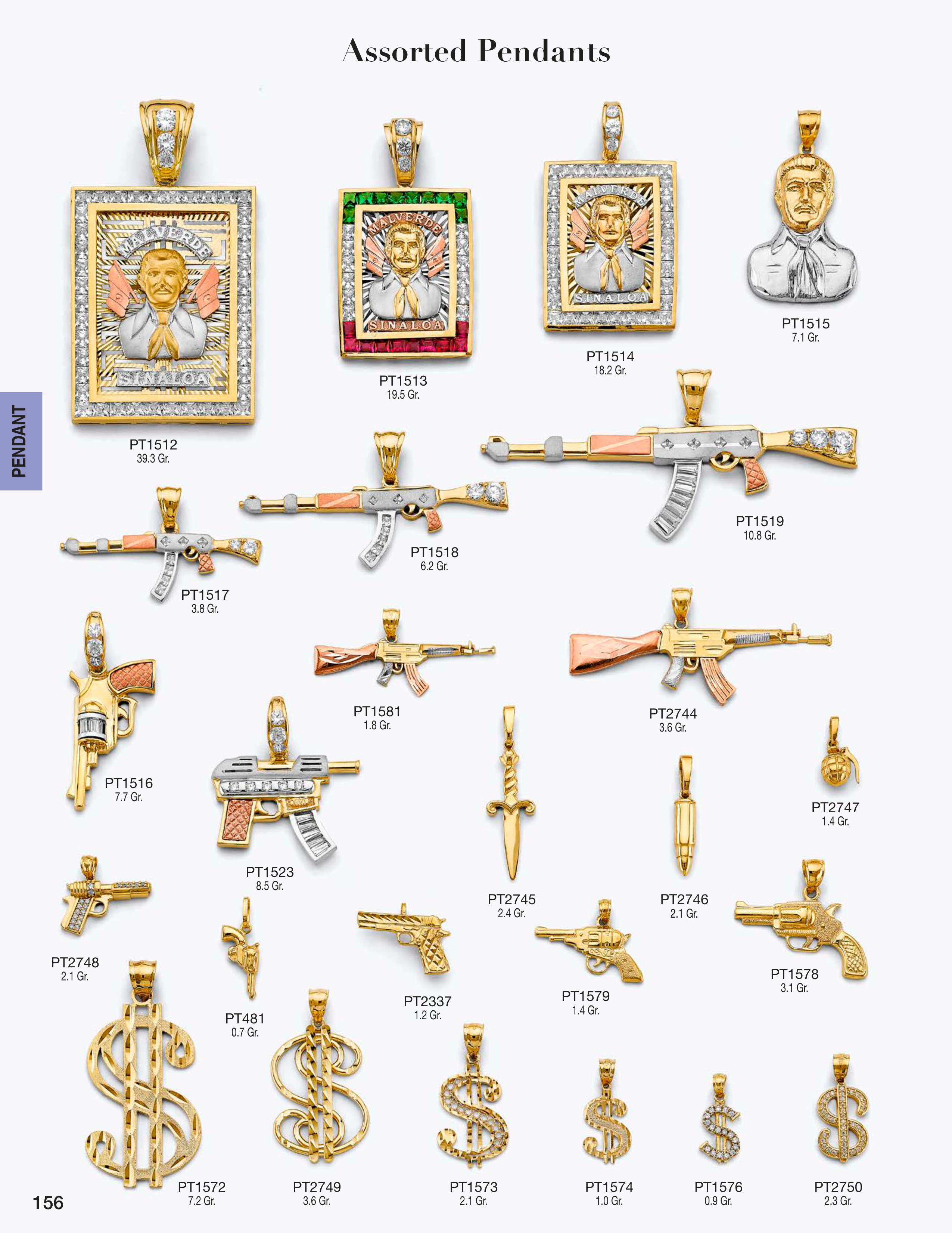 Pendant catalog page 156