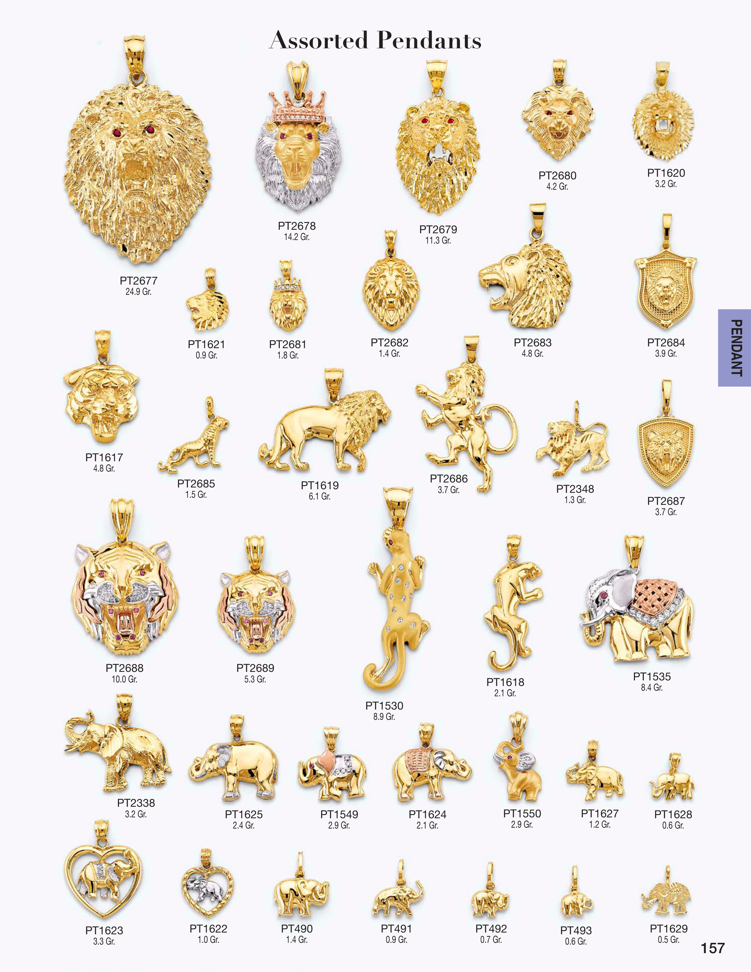 Pendant catalog page 157