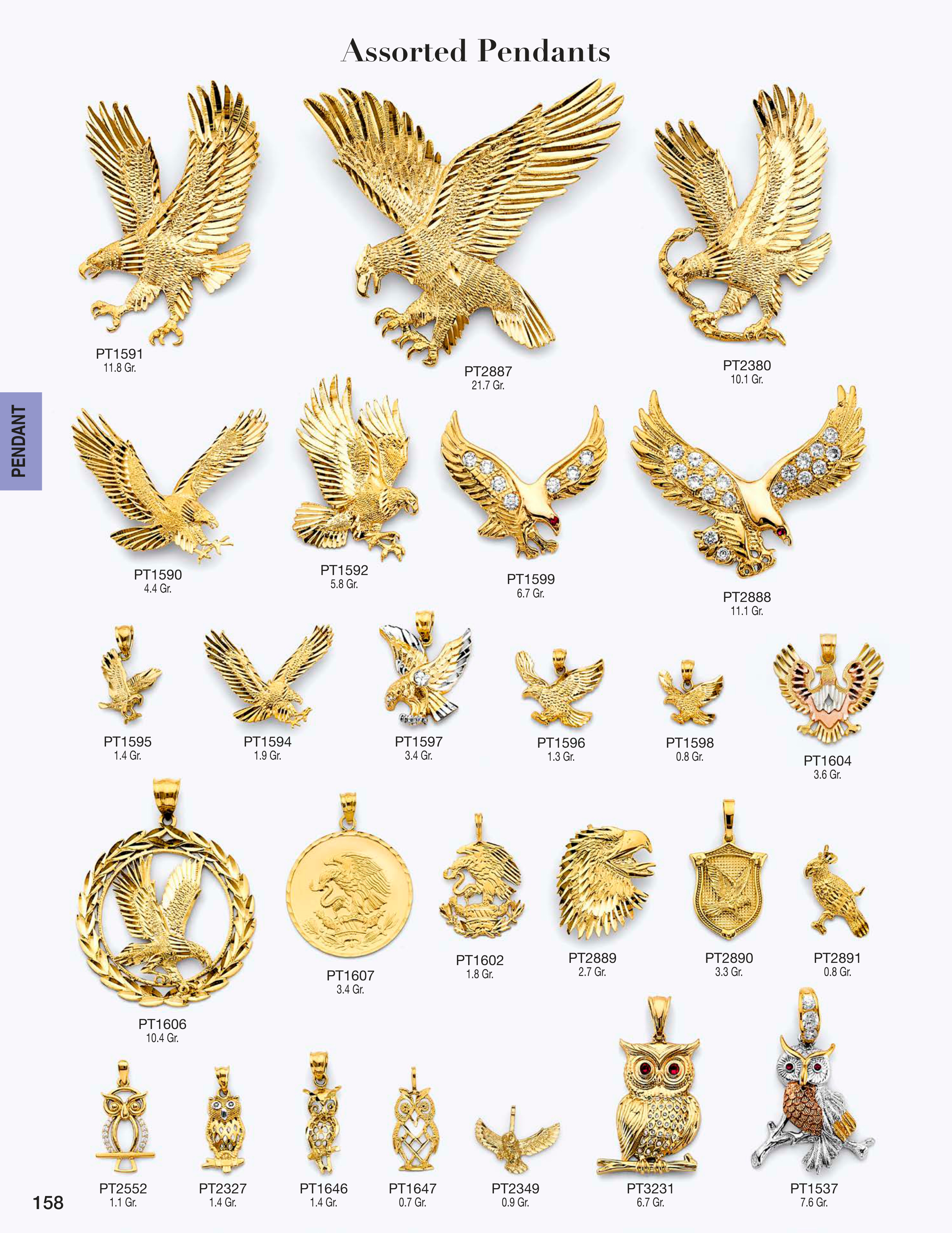 Pendant catalog page 158