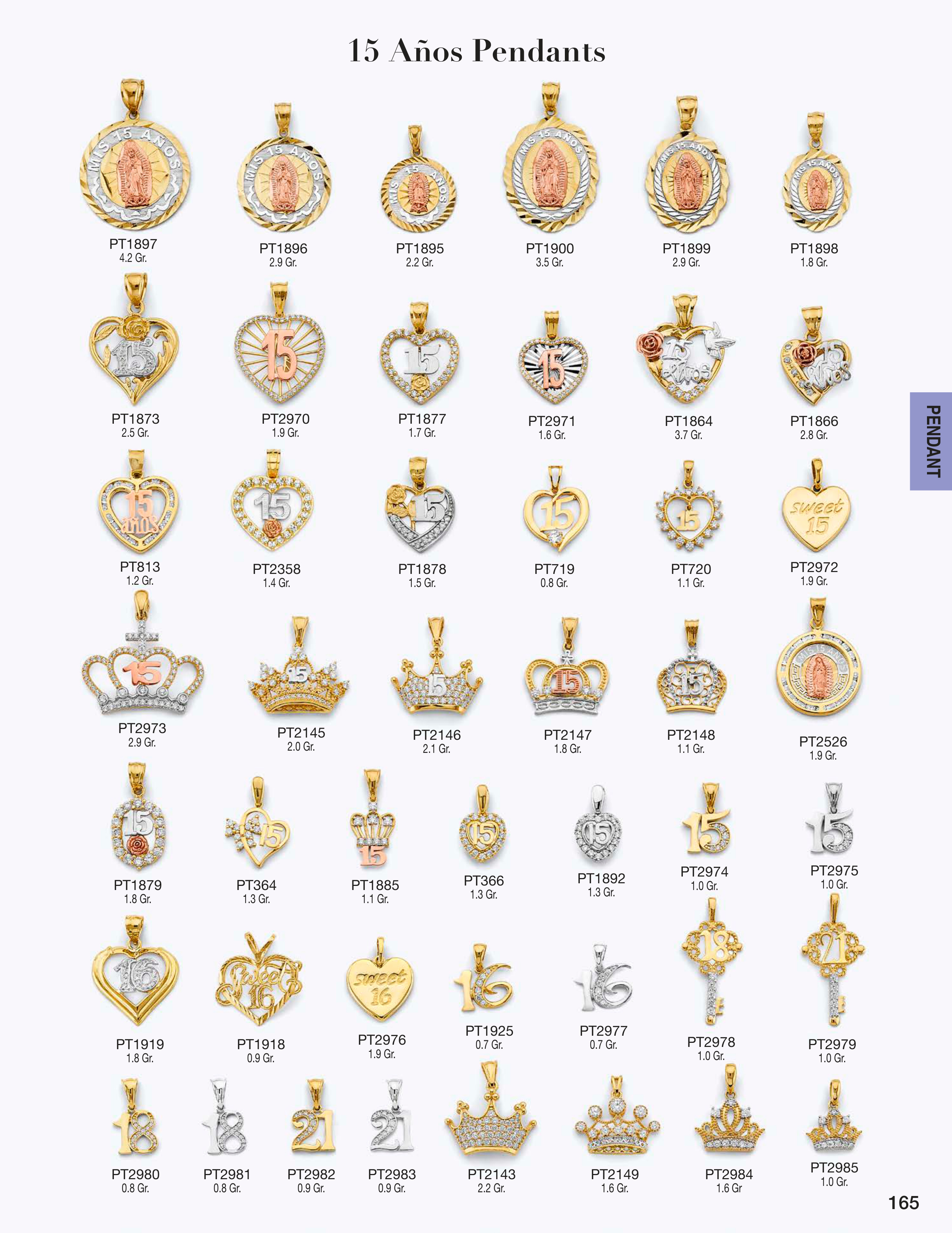 Pendant catalog page 165