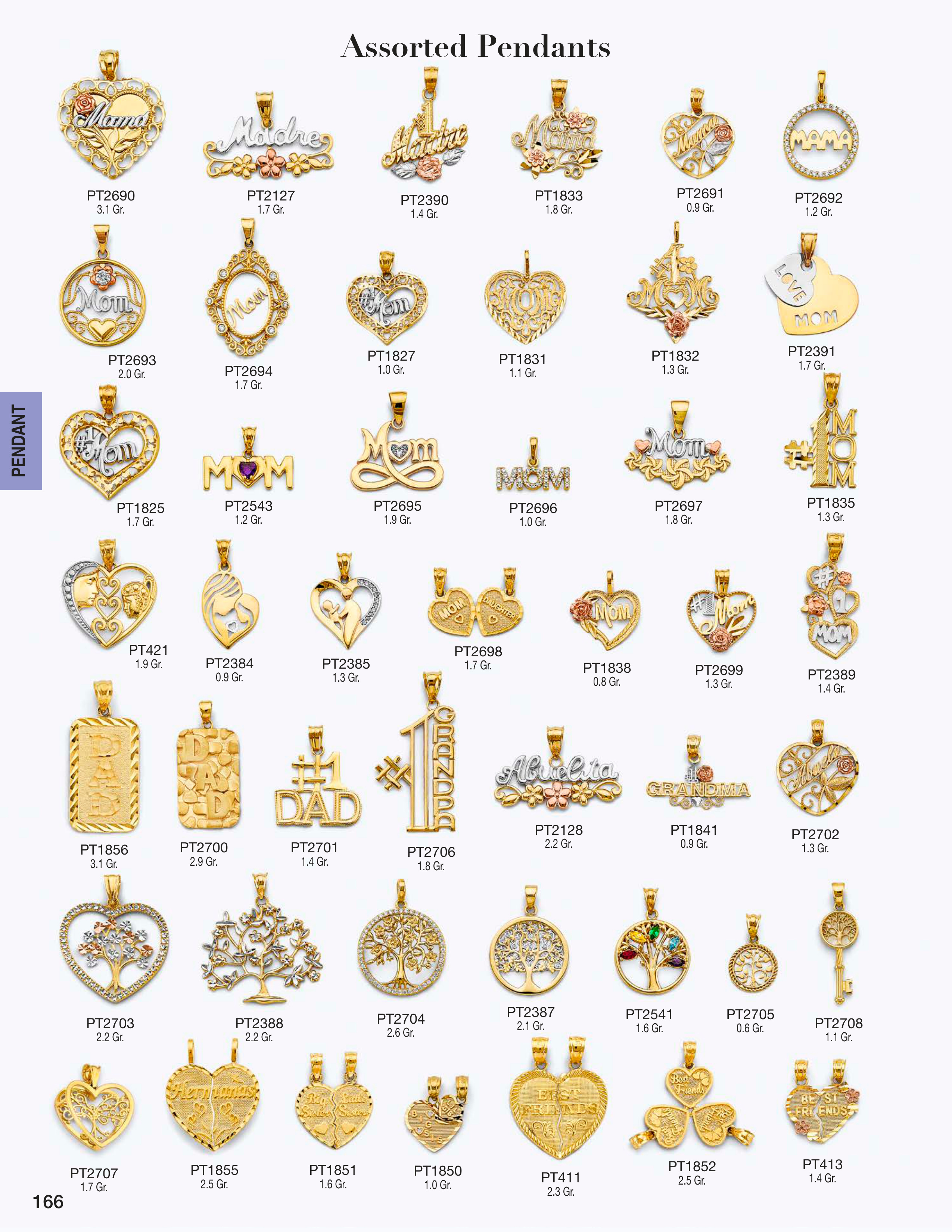 Pendant catalog page 166