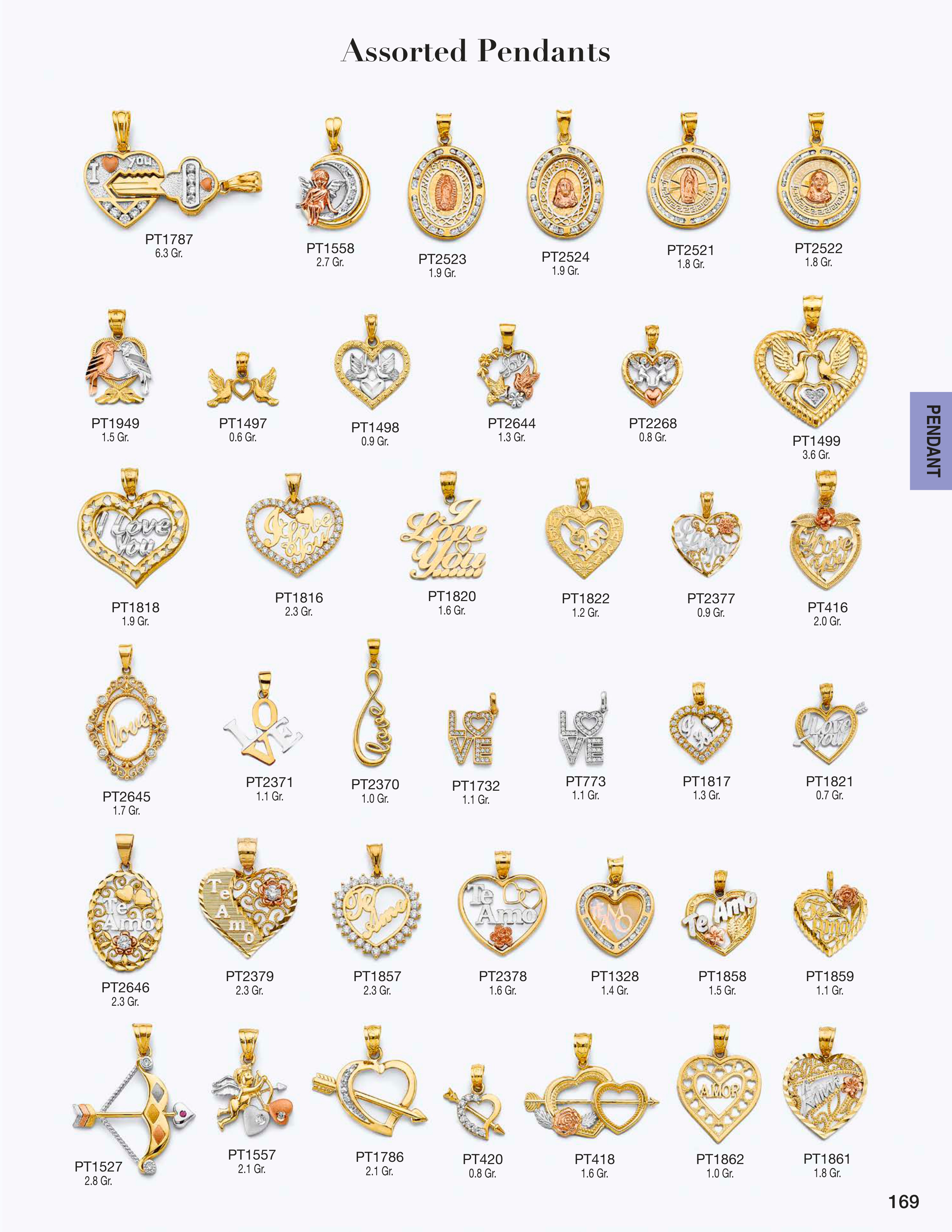 Pendant catalog page 169