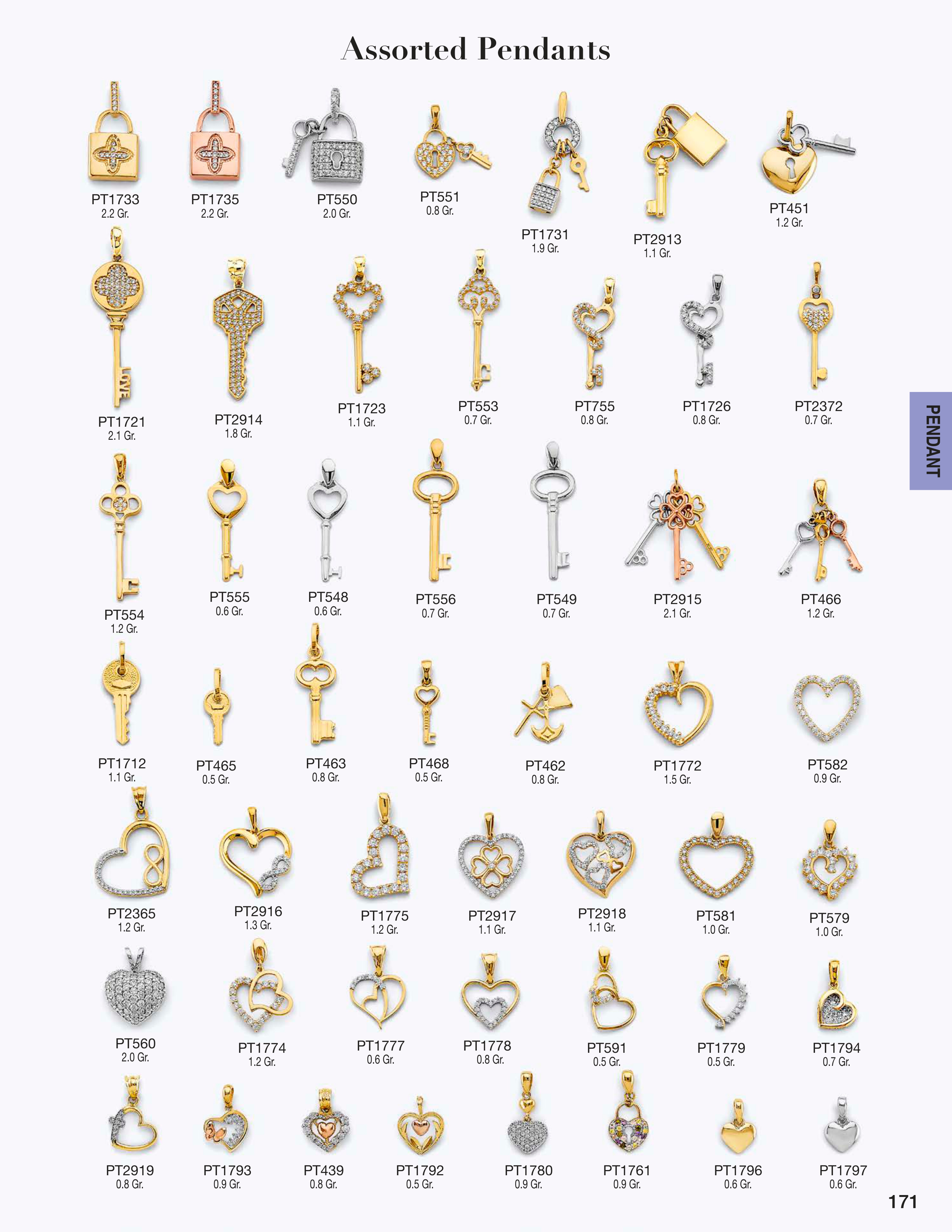 Pendant catalog page 171