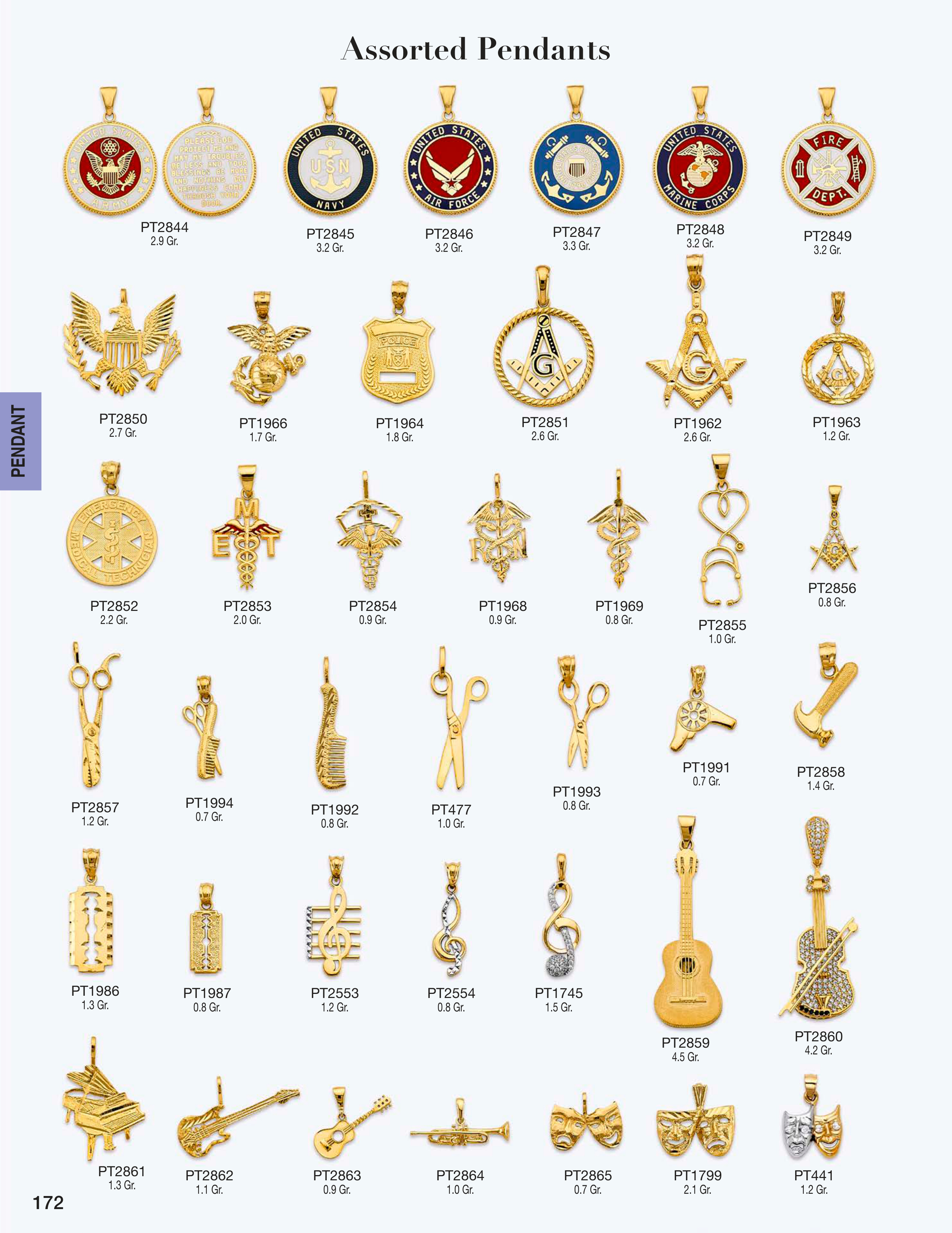 Pendant catalog page 172