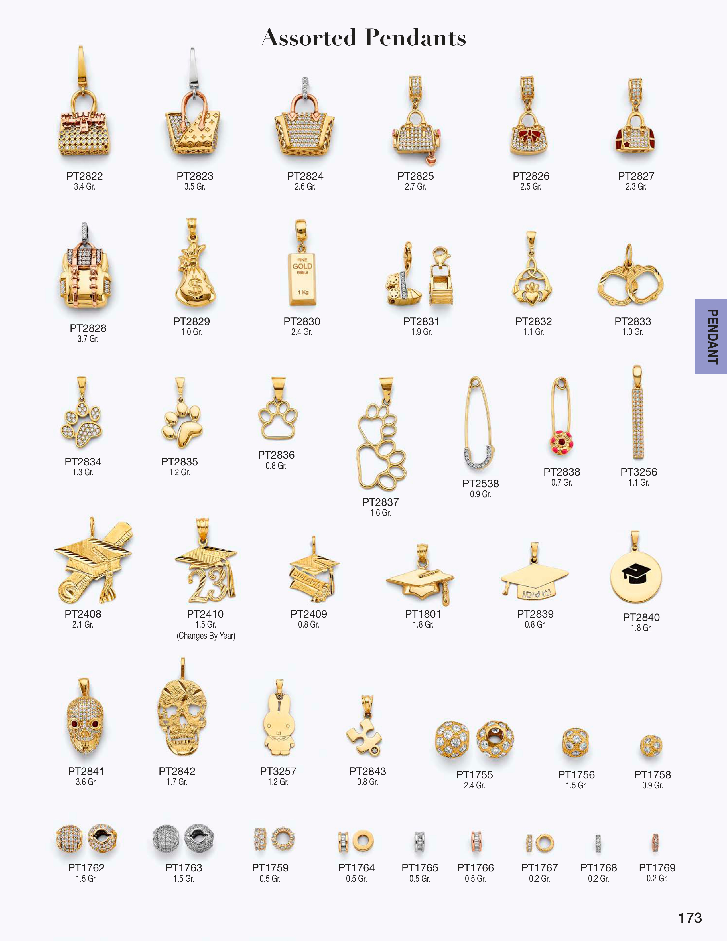 Pendant catalog page 173