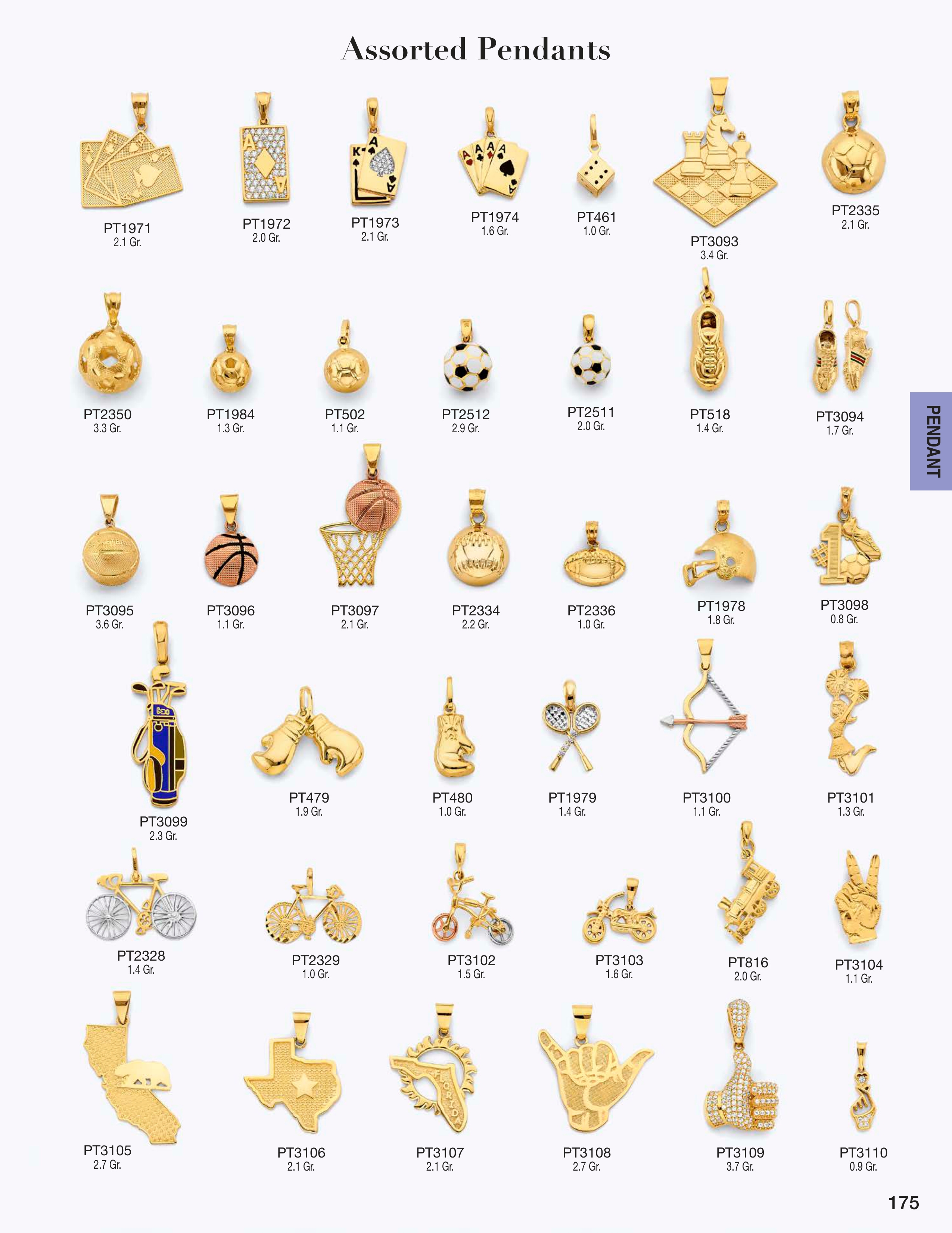 Pendant catalog page 175