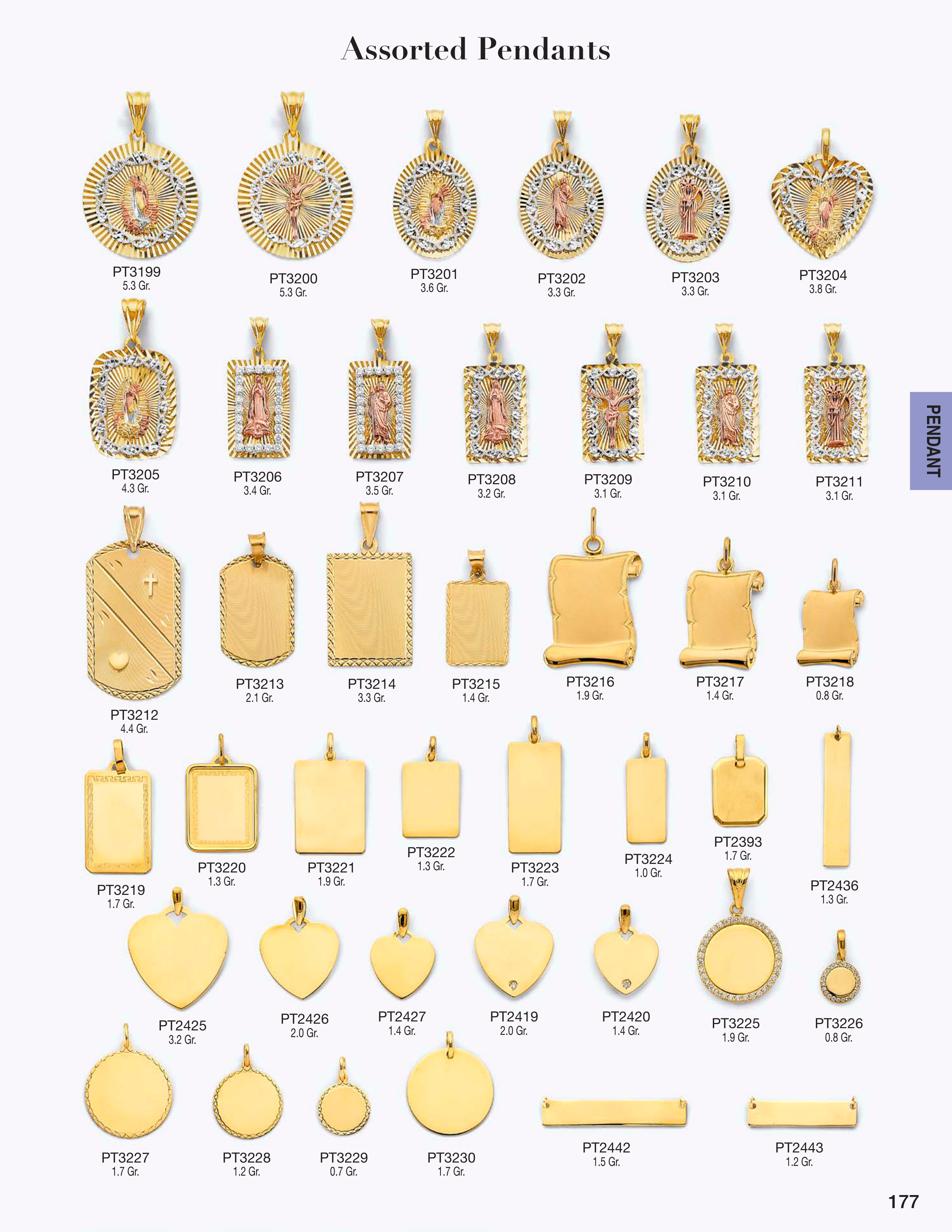 Pendant catalog page 177