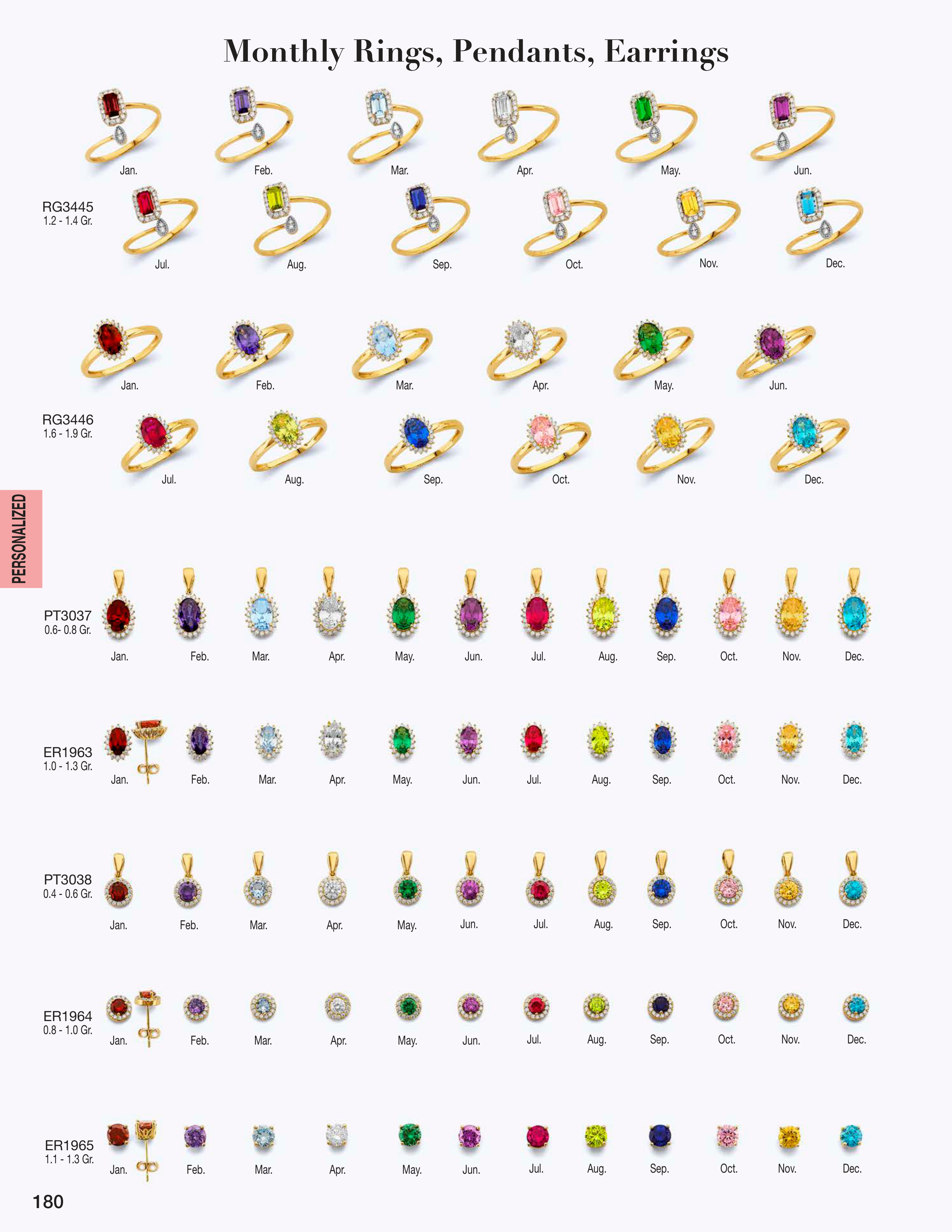 Personalized Jewelry catalog page 180