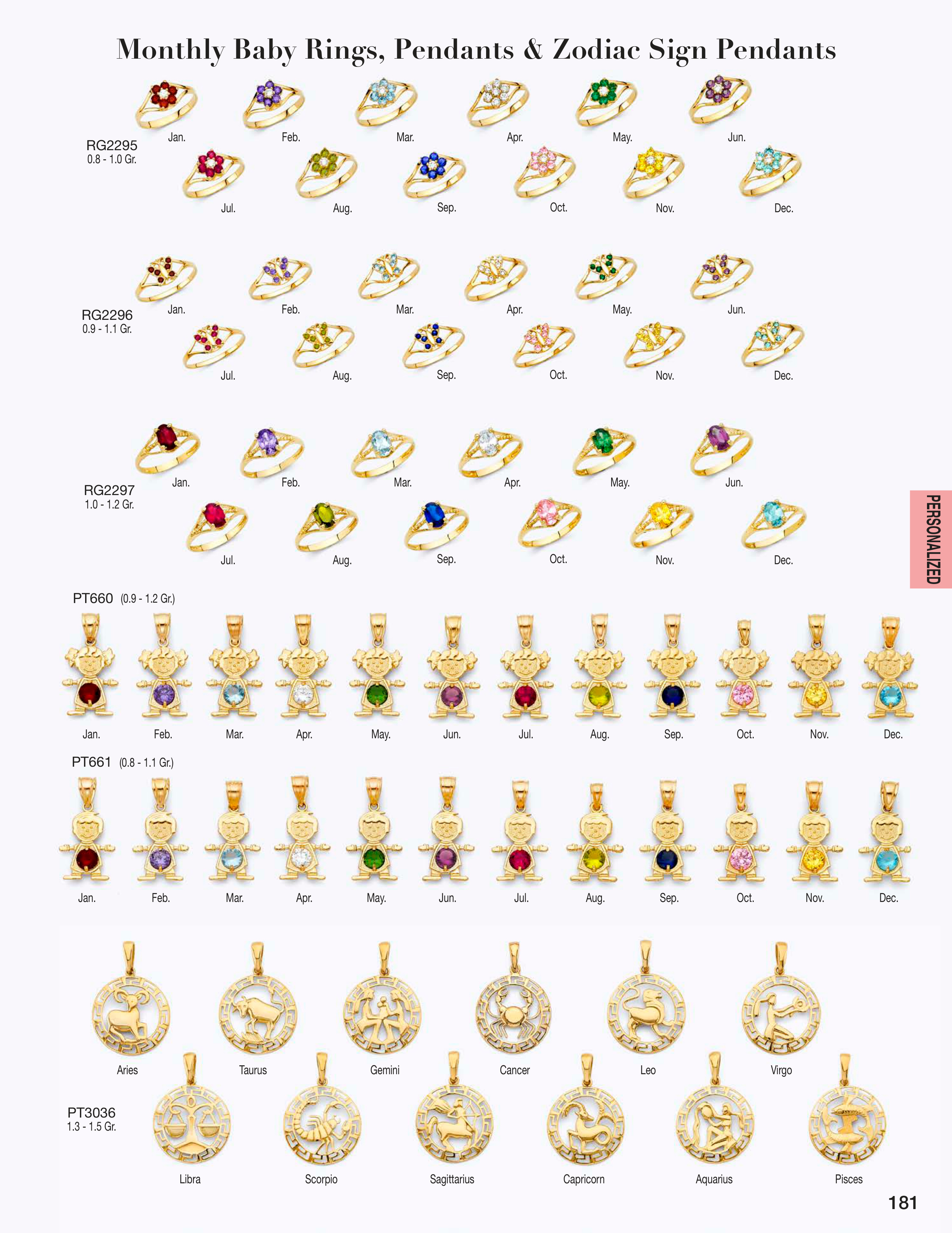 Personalized Jewelry catalog page 181