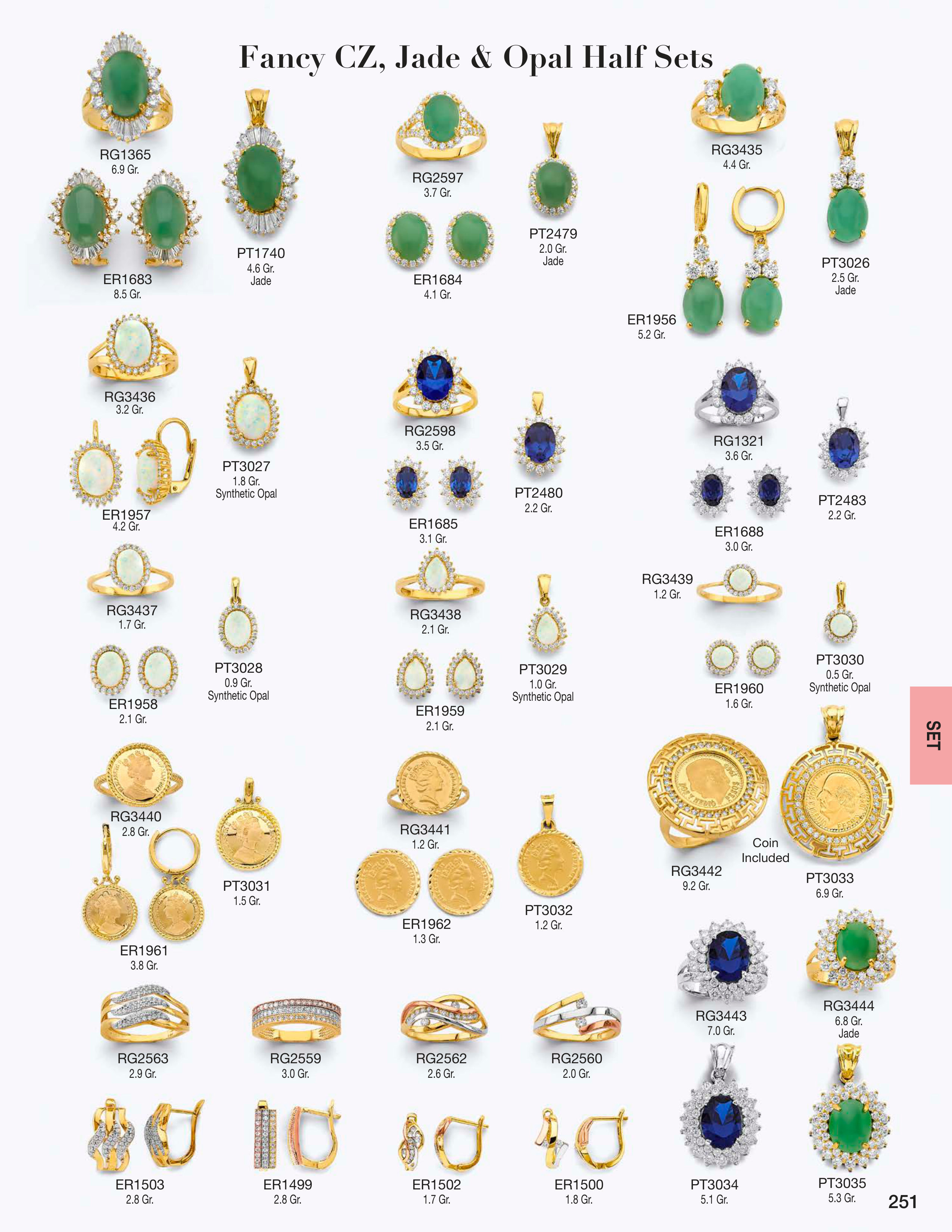 Half Set catalog page 251