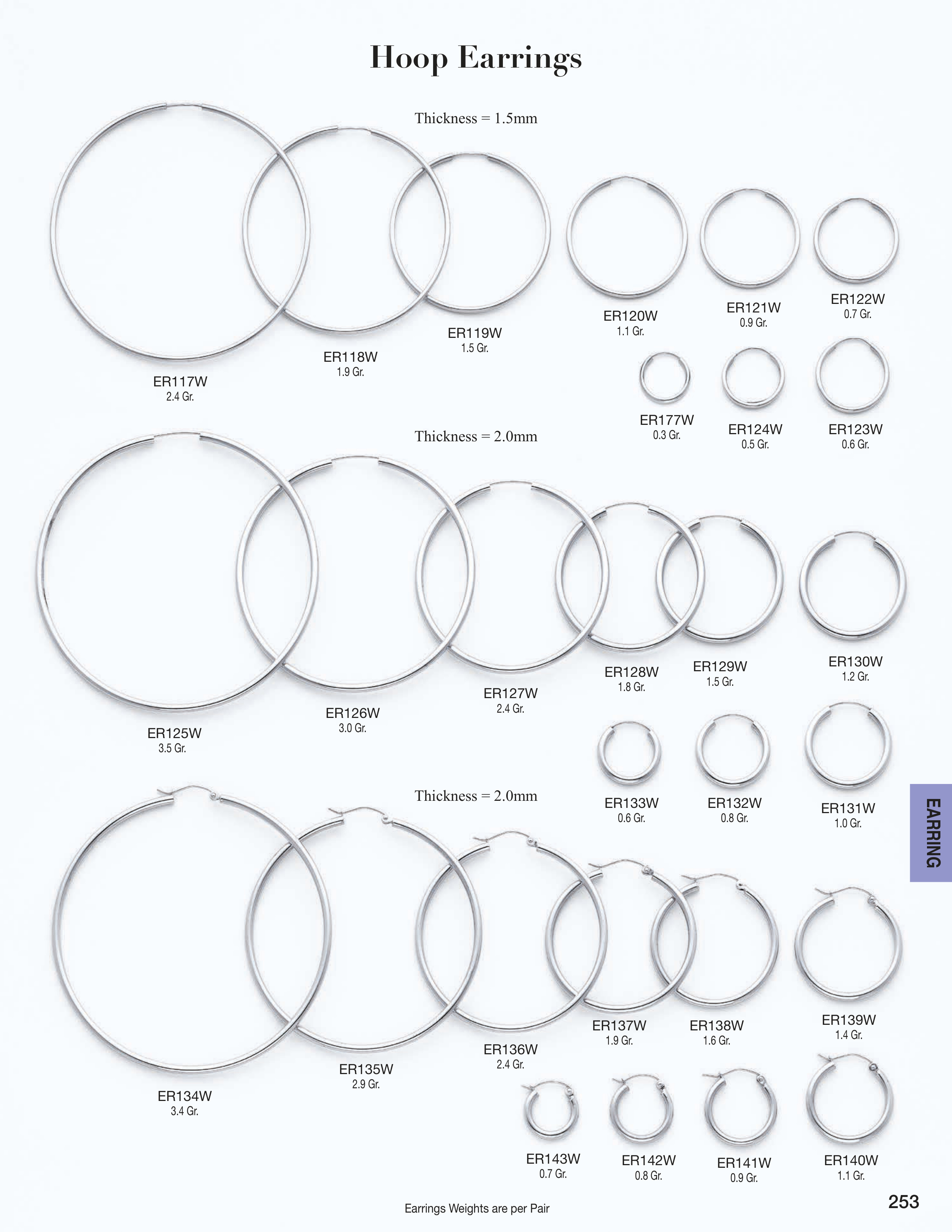 Earring catalog page 253