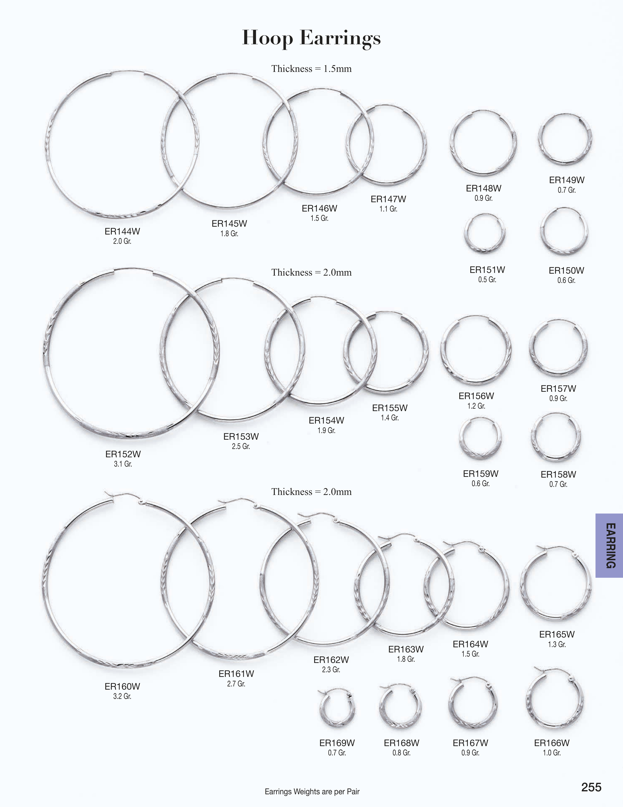 Earring catalog page 255
