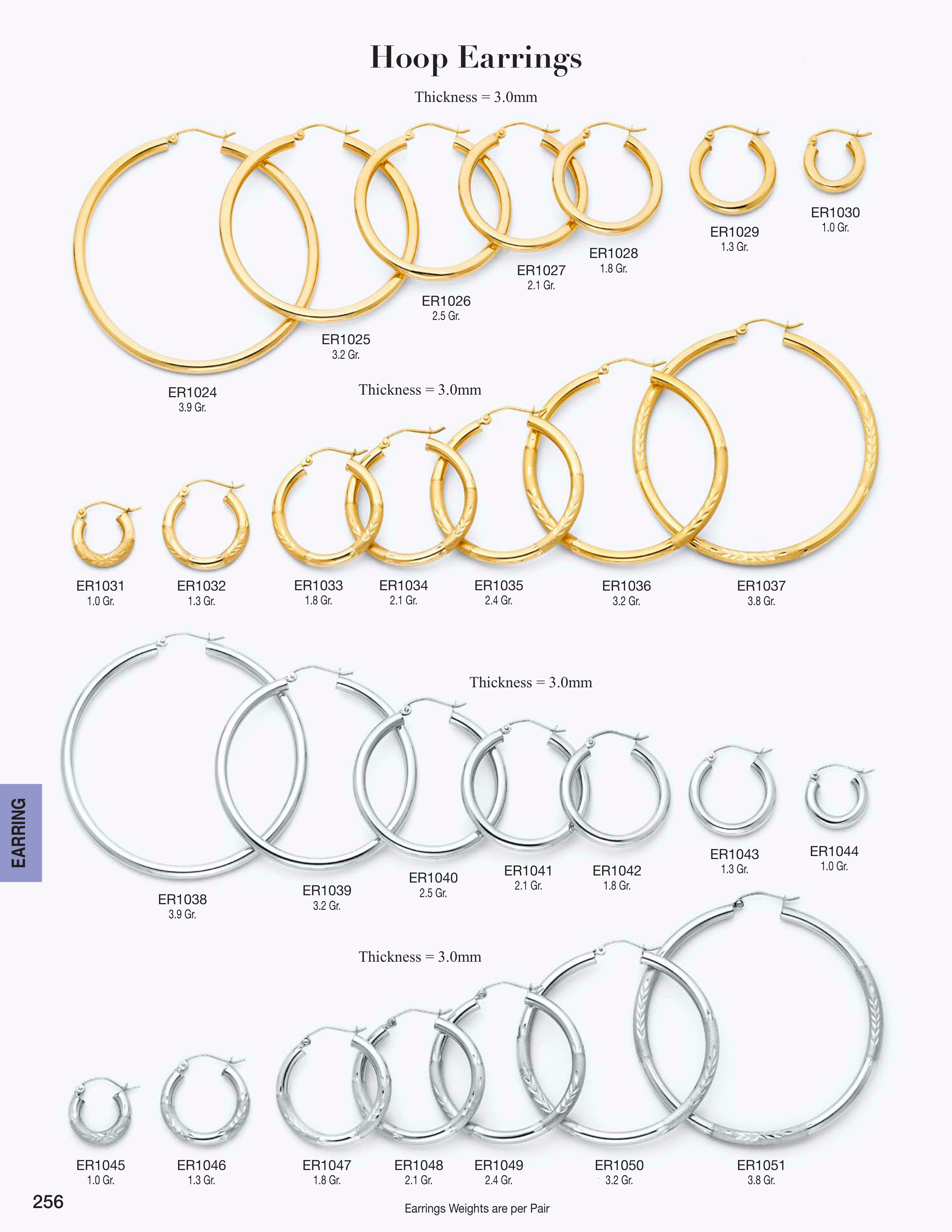 Earring catalog page 256