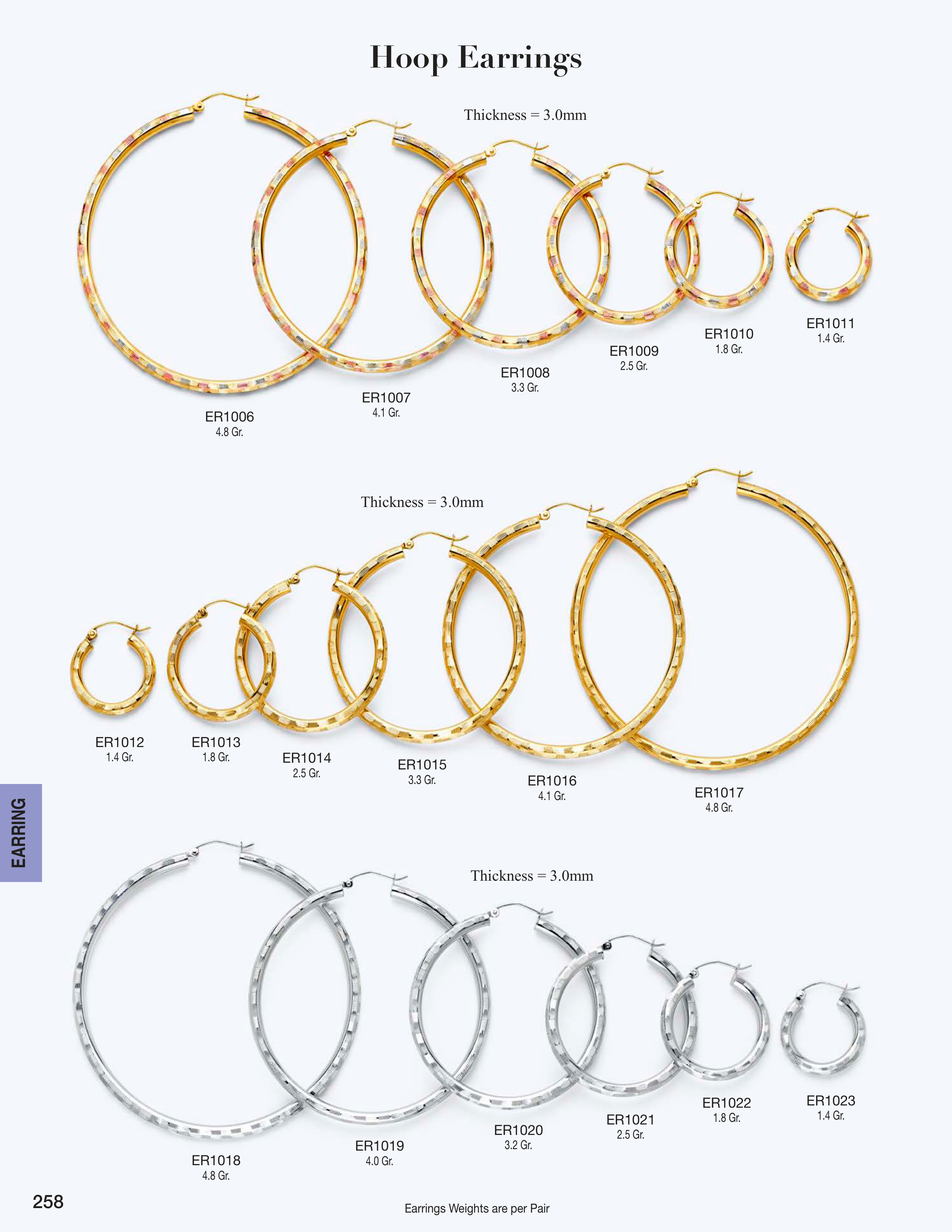 Earring catalog page 258