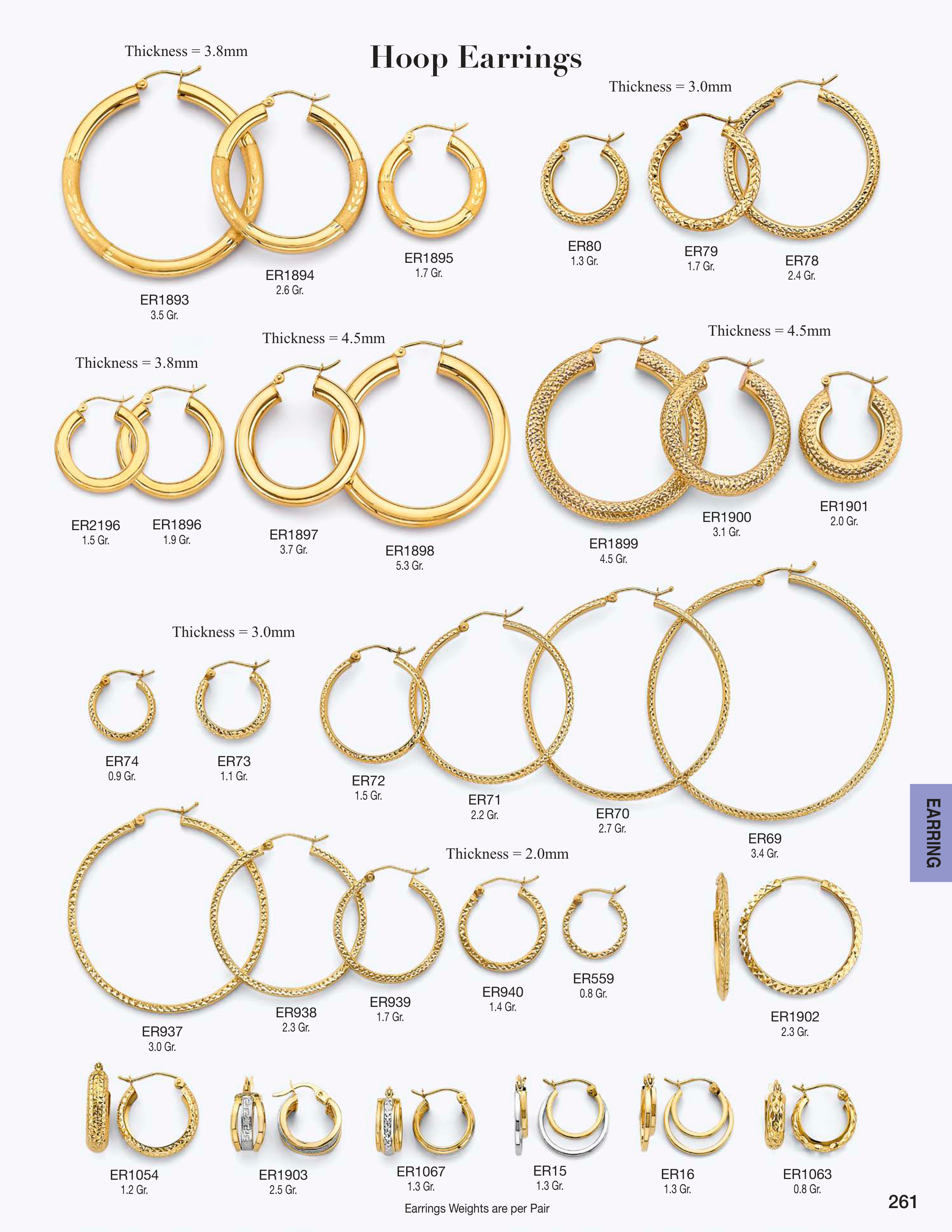 Earring catalog page 261