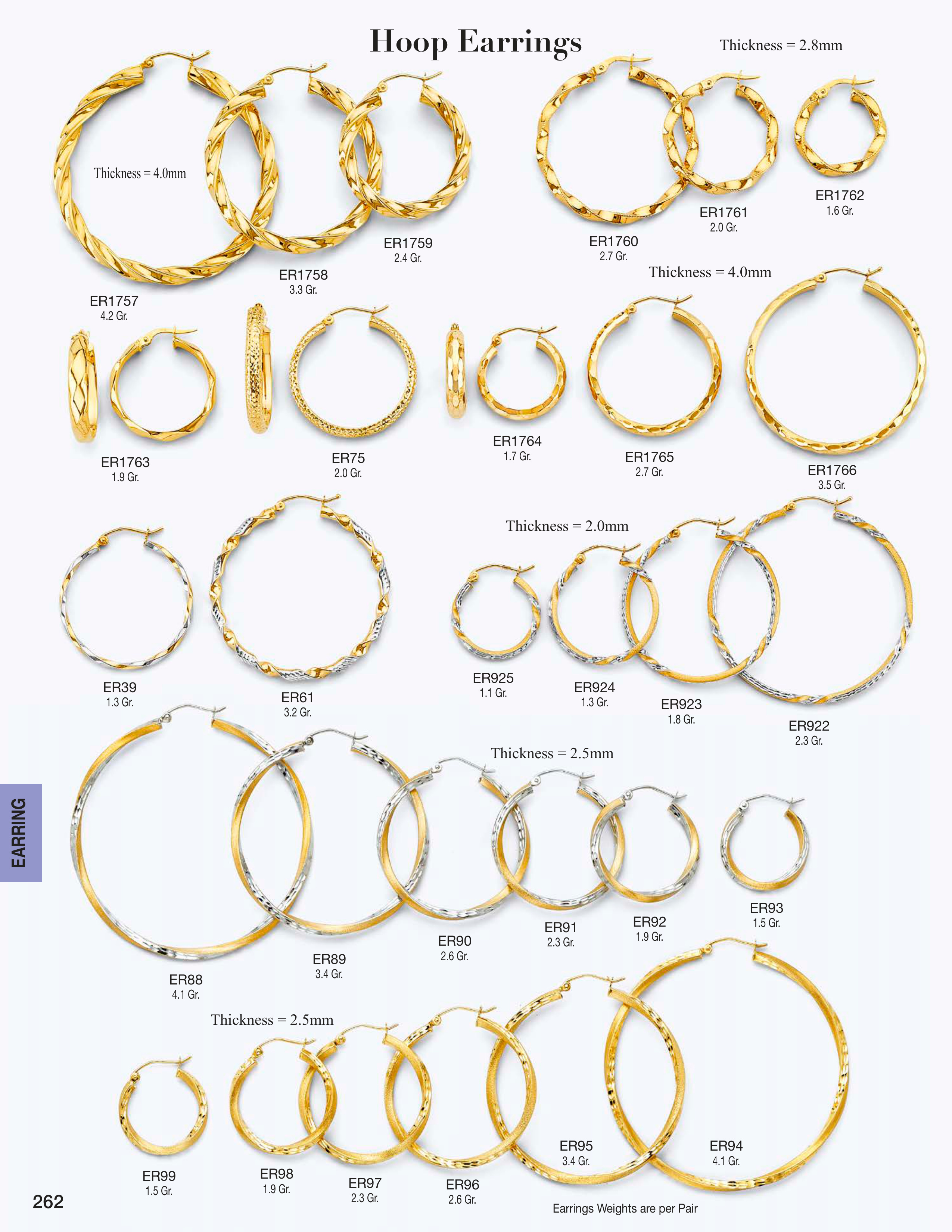 Earring catalog page 262