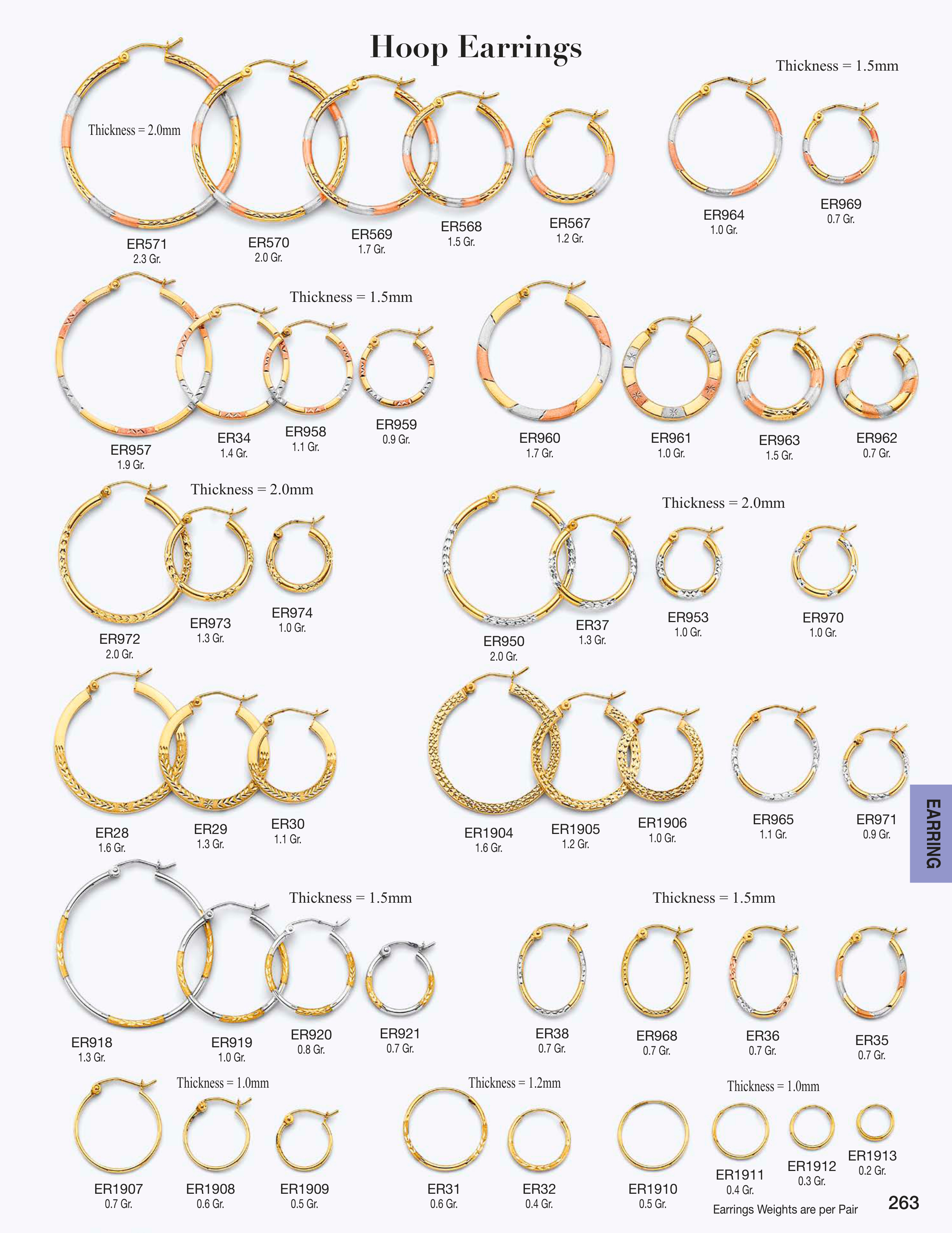 Earring catalog page 263
