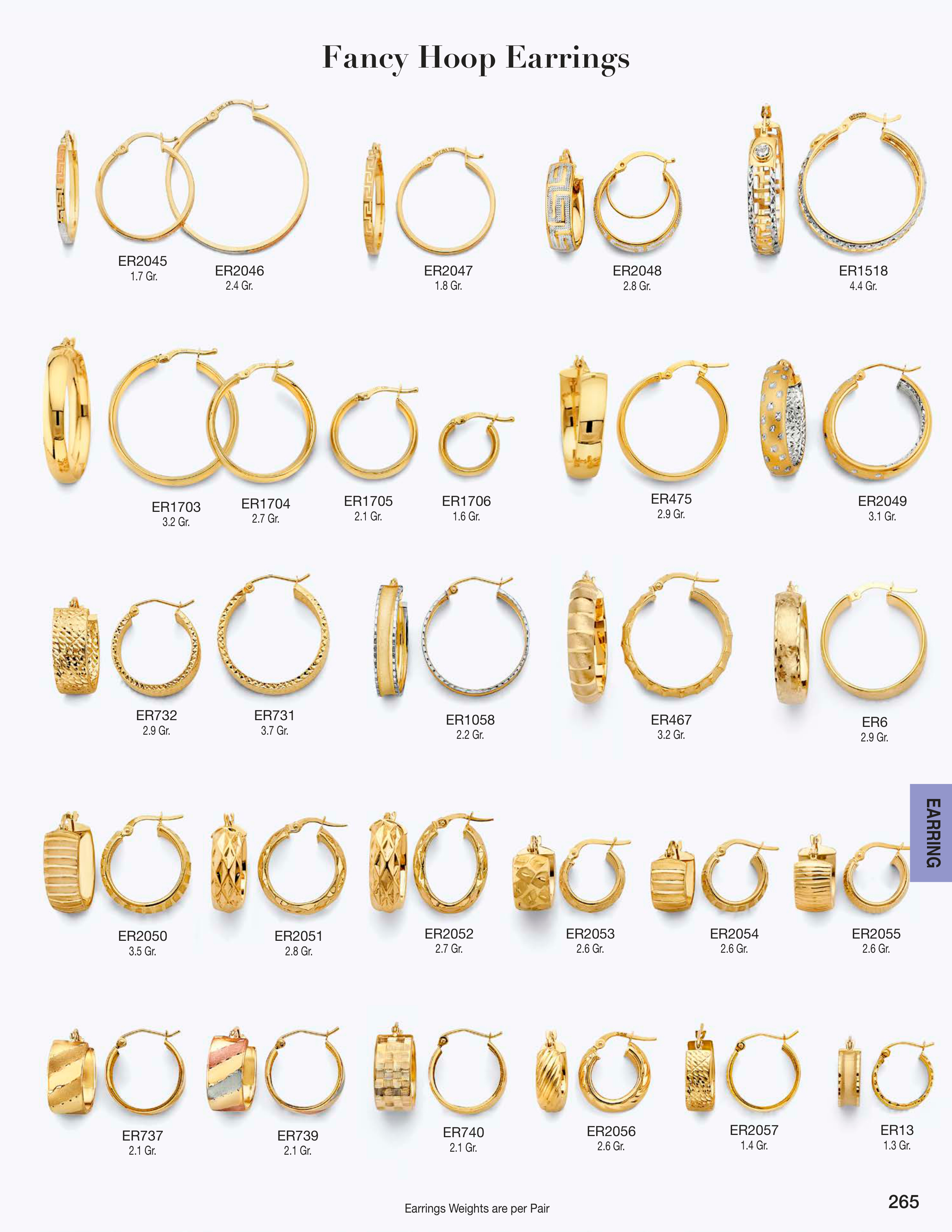 Earring catalog page 265