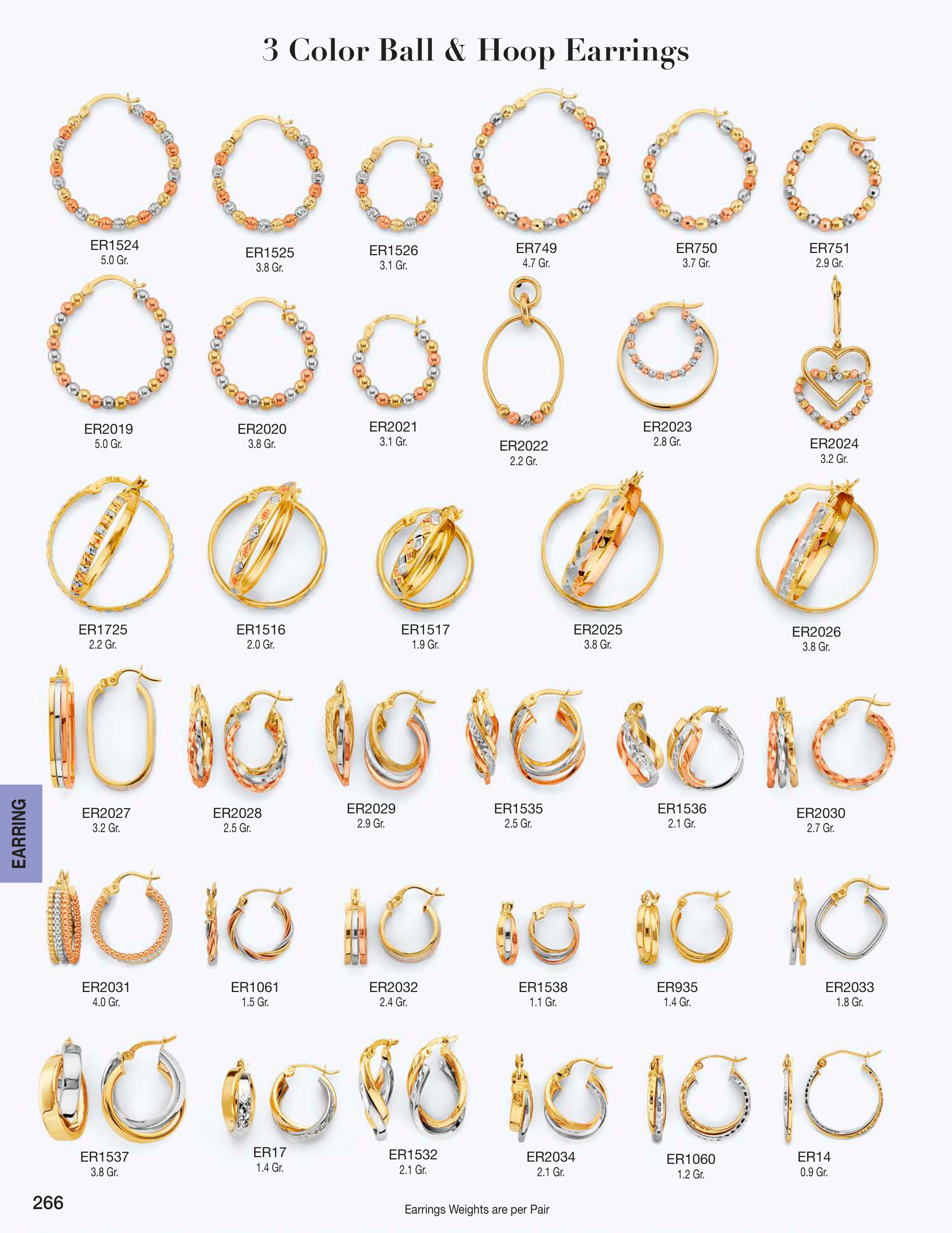 Earring catalog page 266