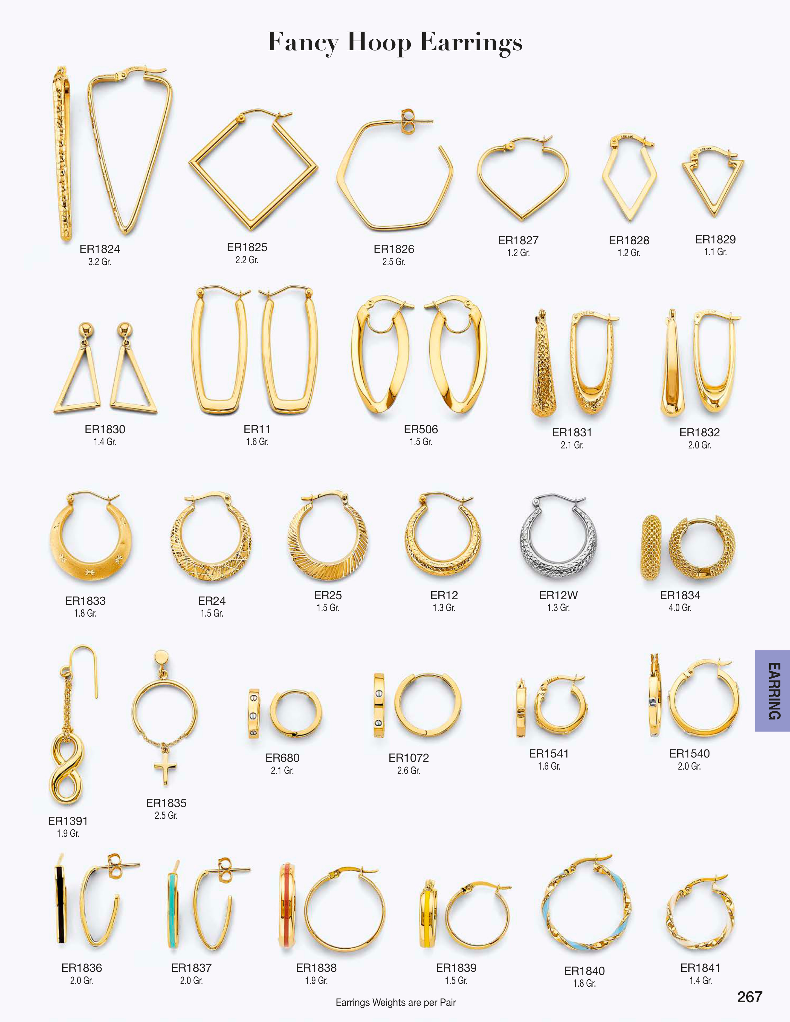 Earring catalog page 267