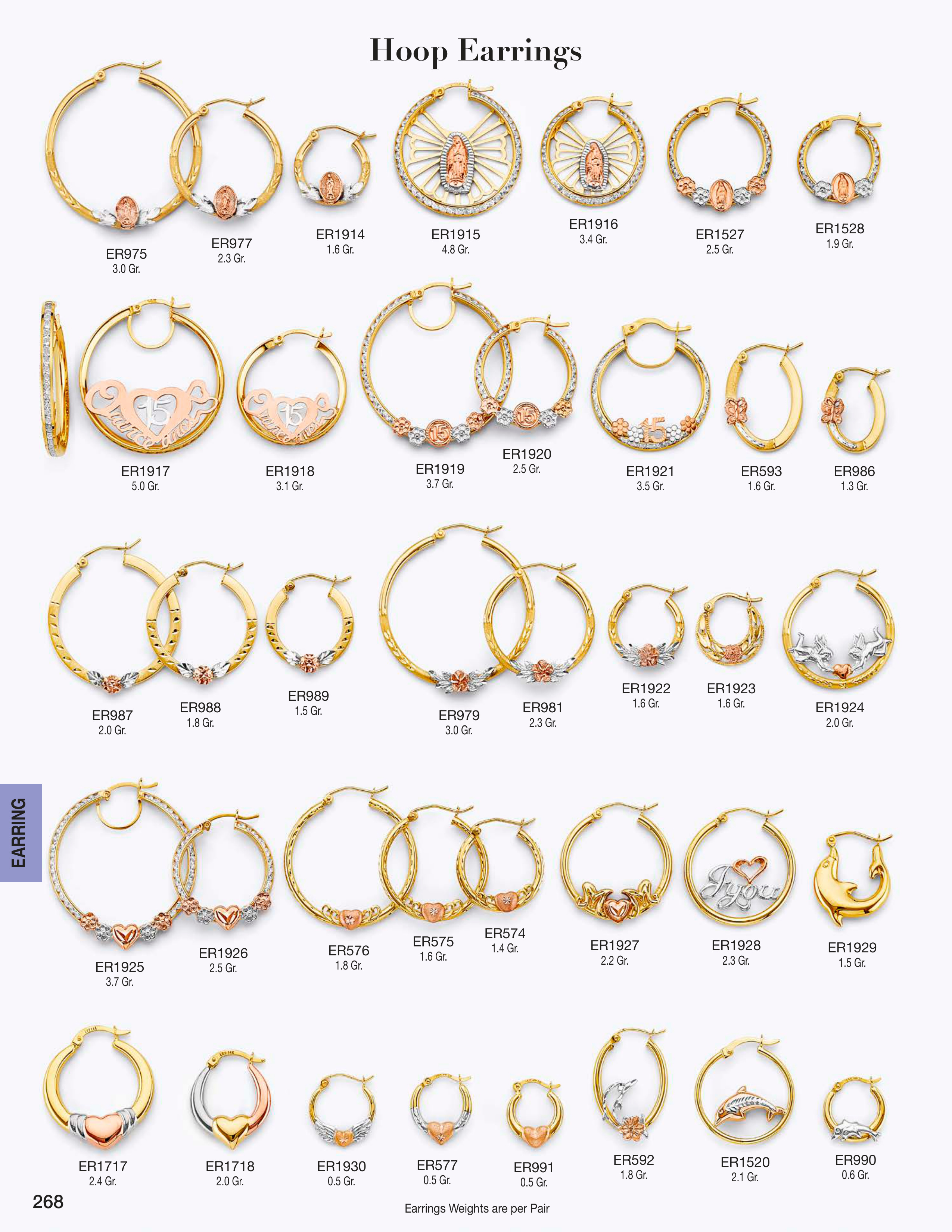 Earring catalog page 268
