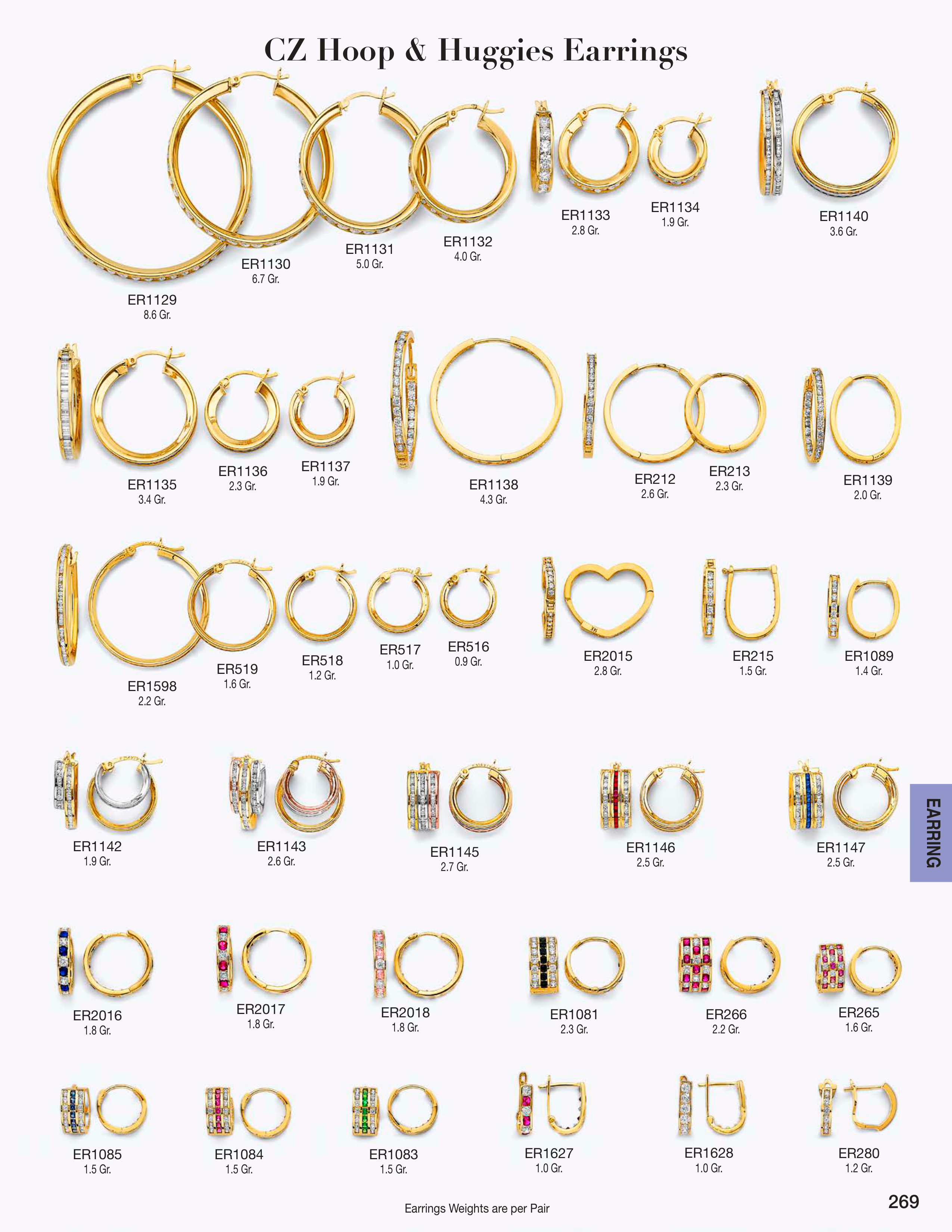 Earring catalog page 269