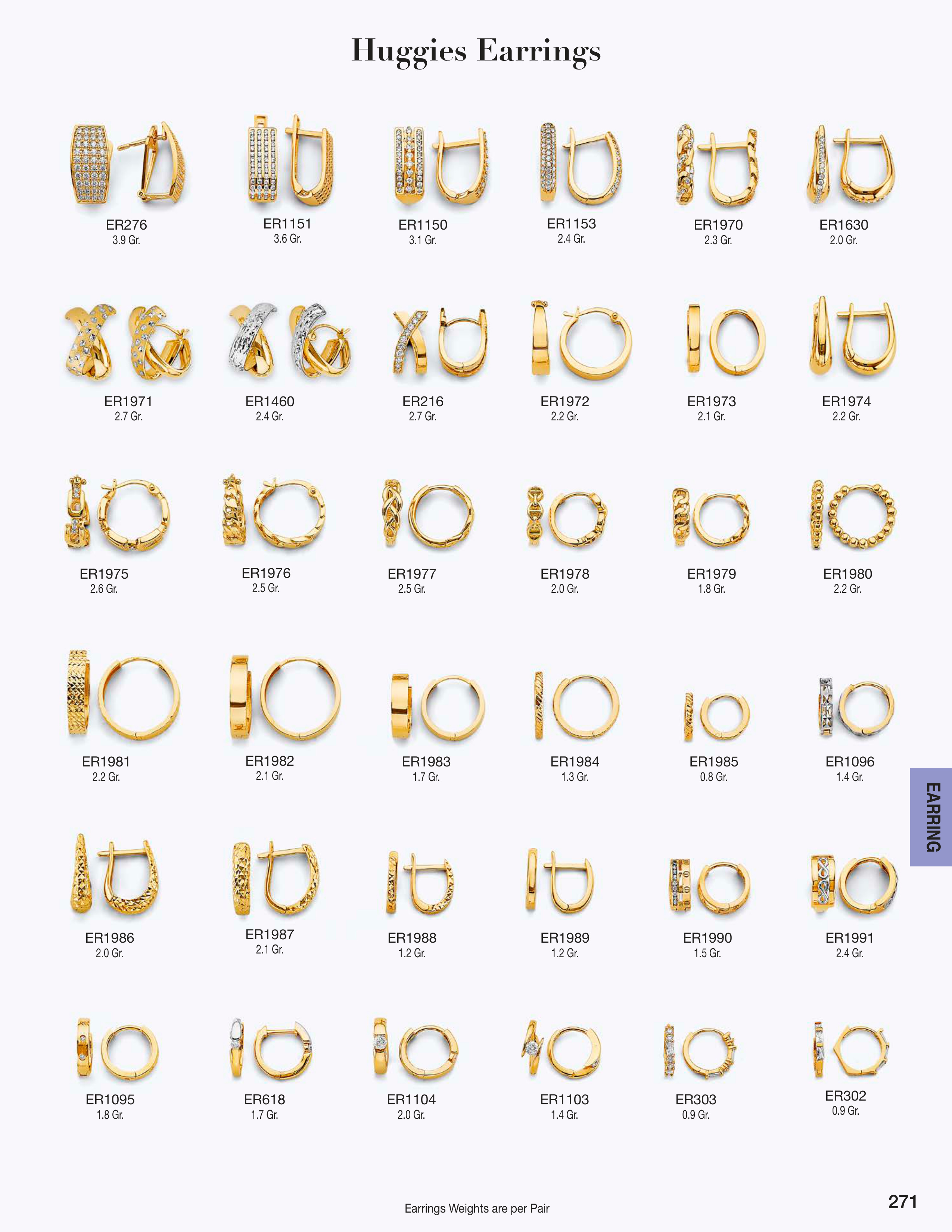 Earring catalog page 271