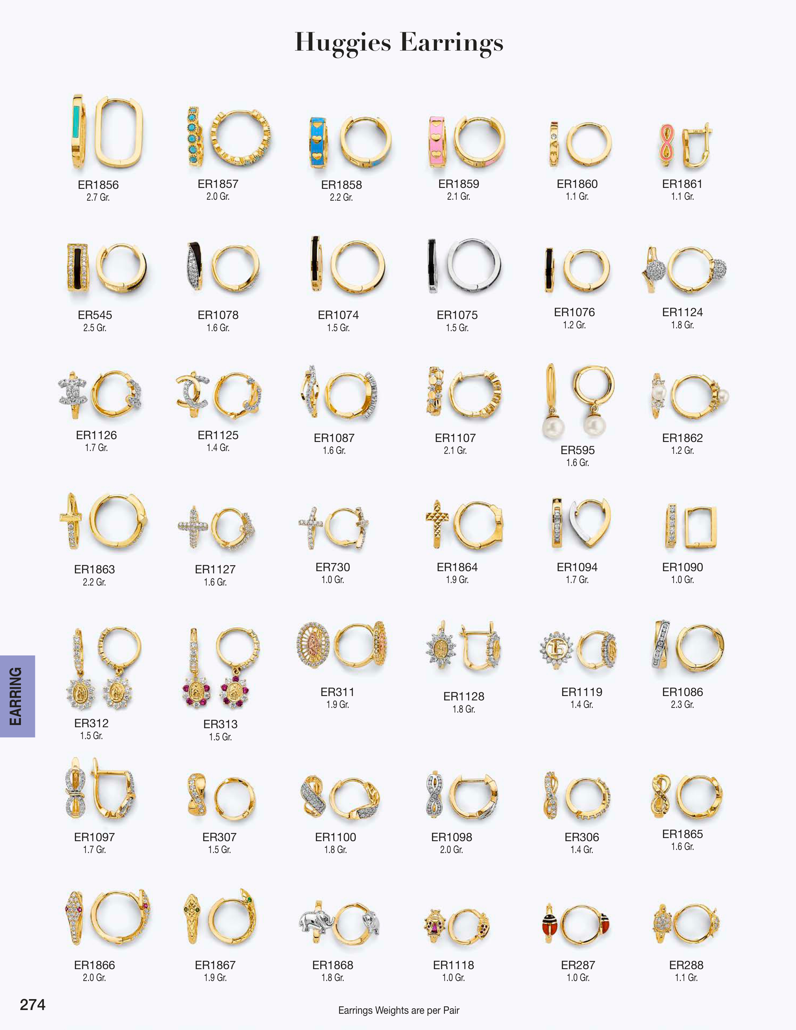 Earring catalog page 274