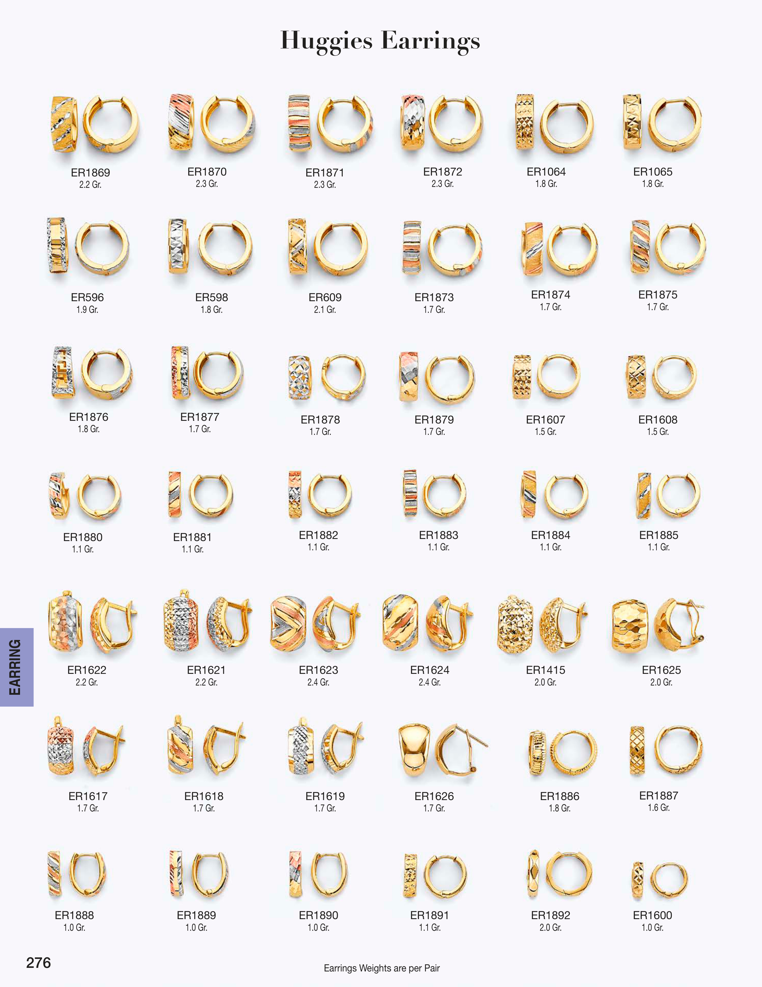 Earring catalog page 276