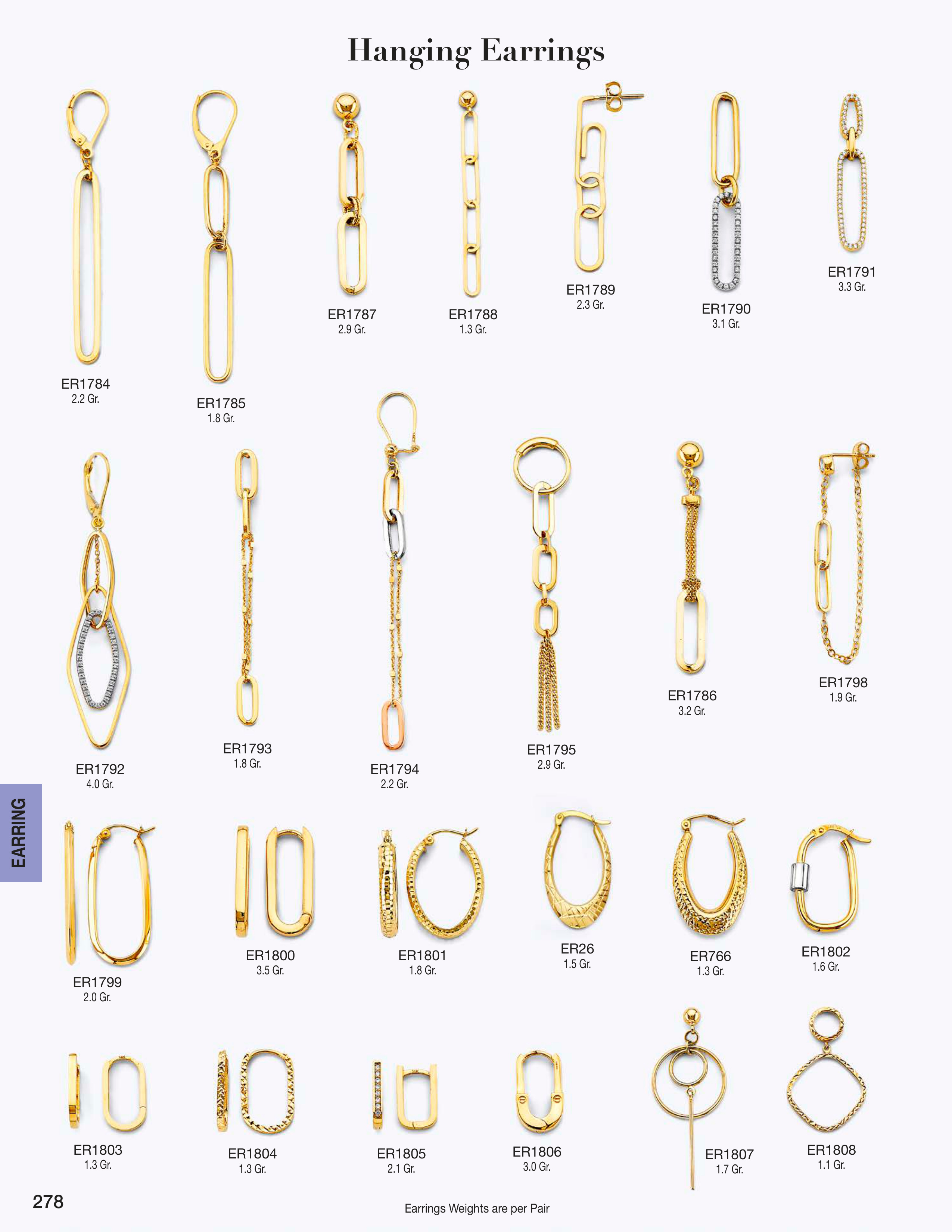 Earring catalog page 278