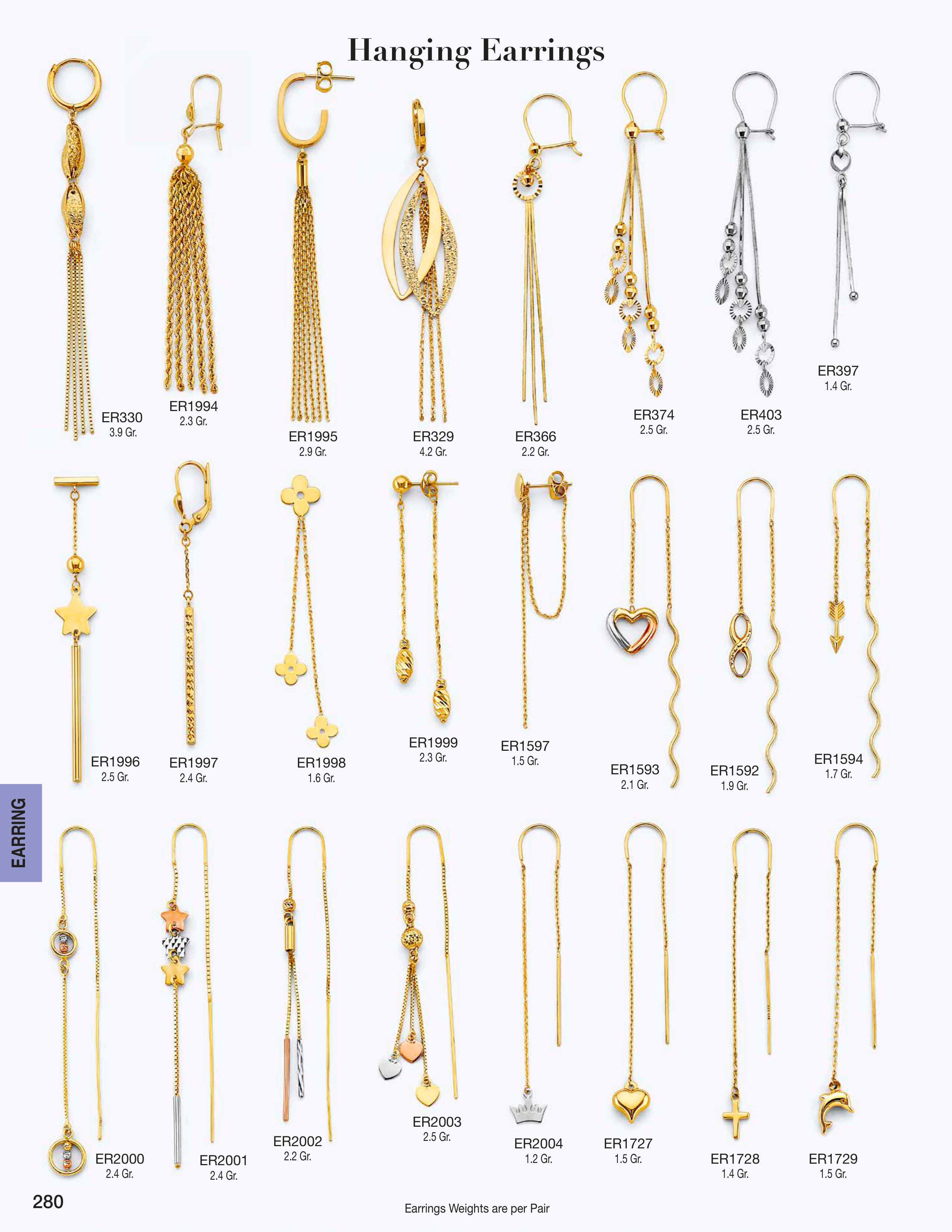 Earring catalog page 280