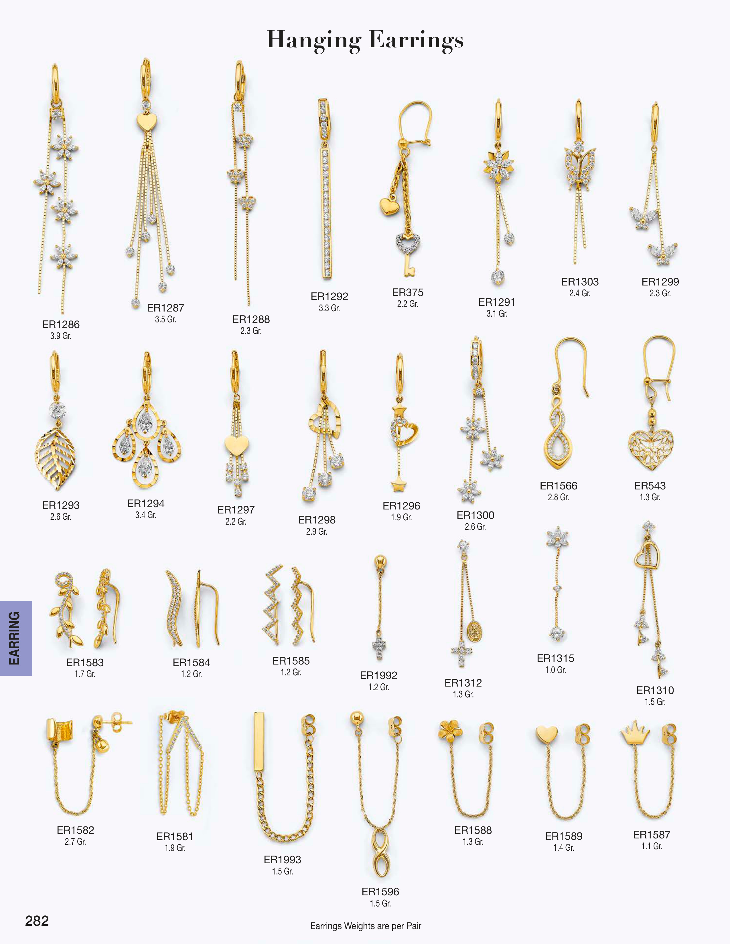 Earring catalog page 282