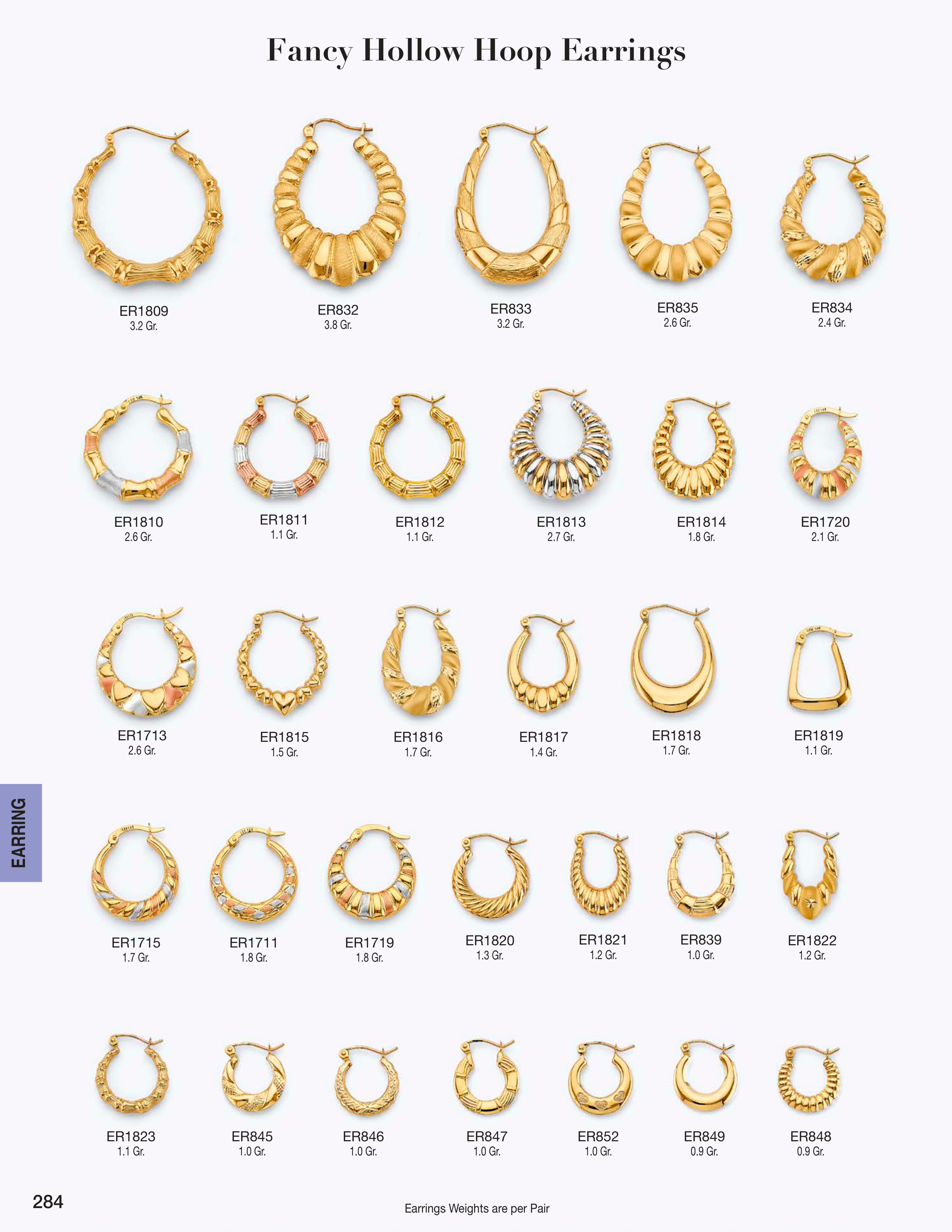 Earring catalog page 284
