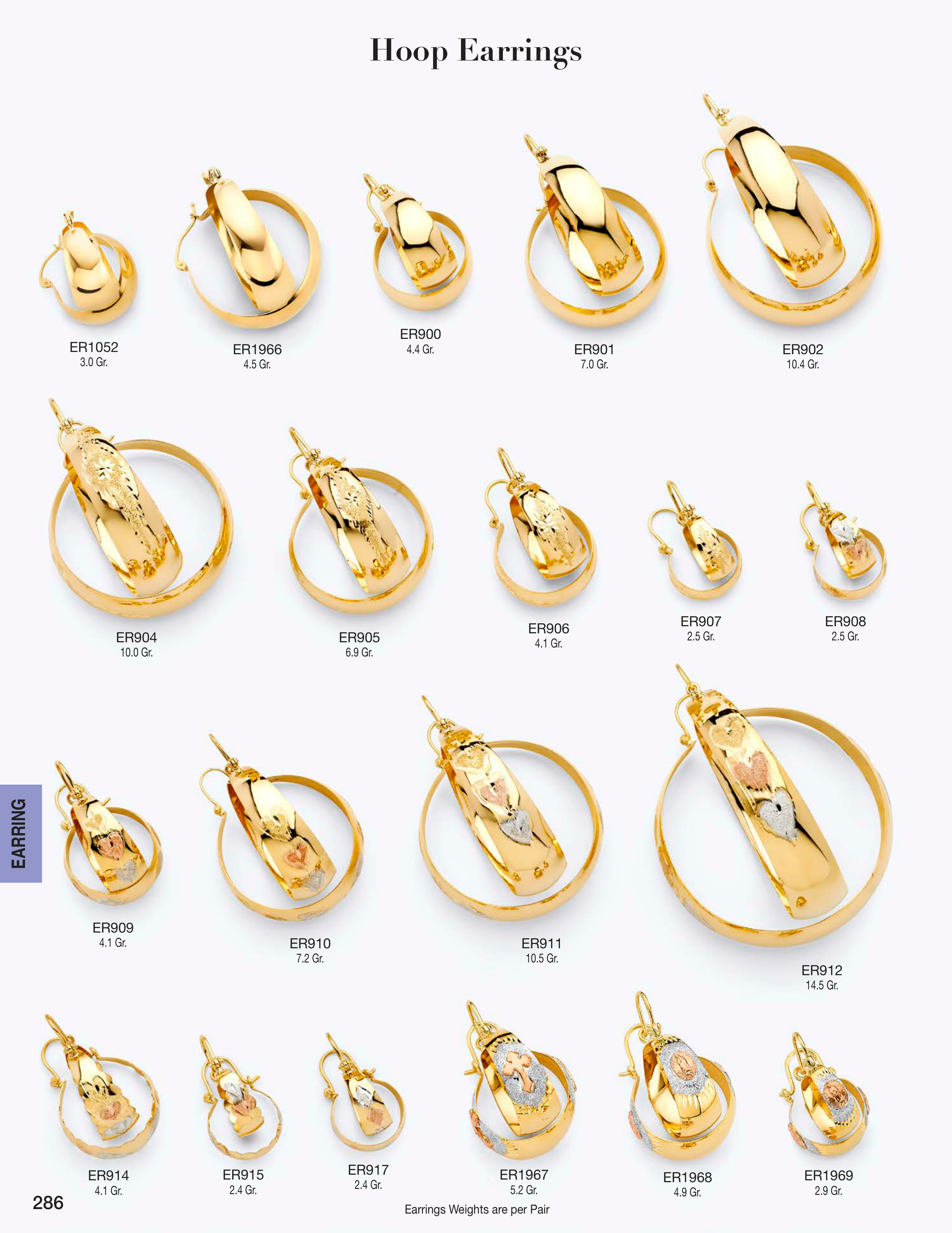 Earring catalog page 286