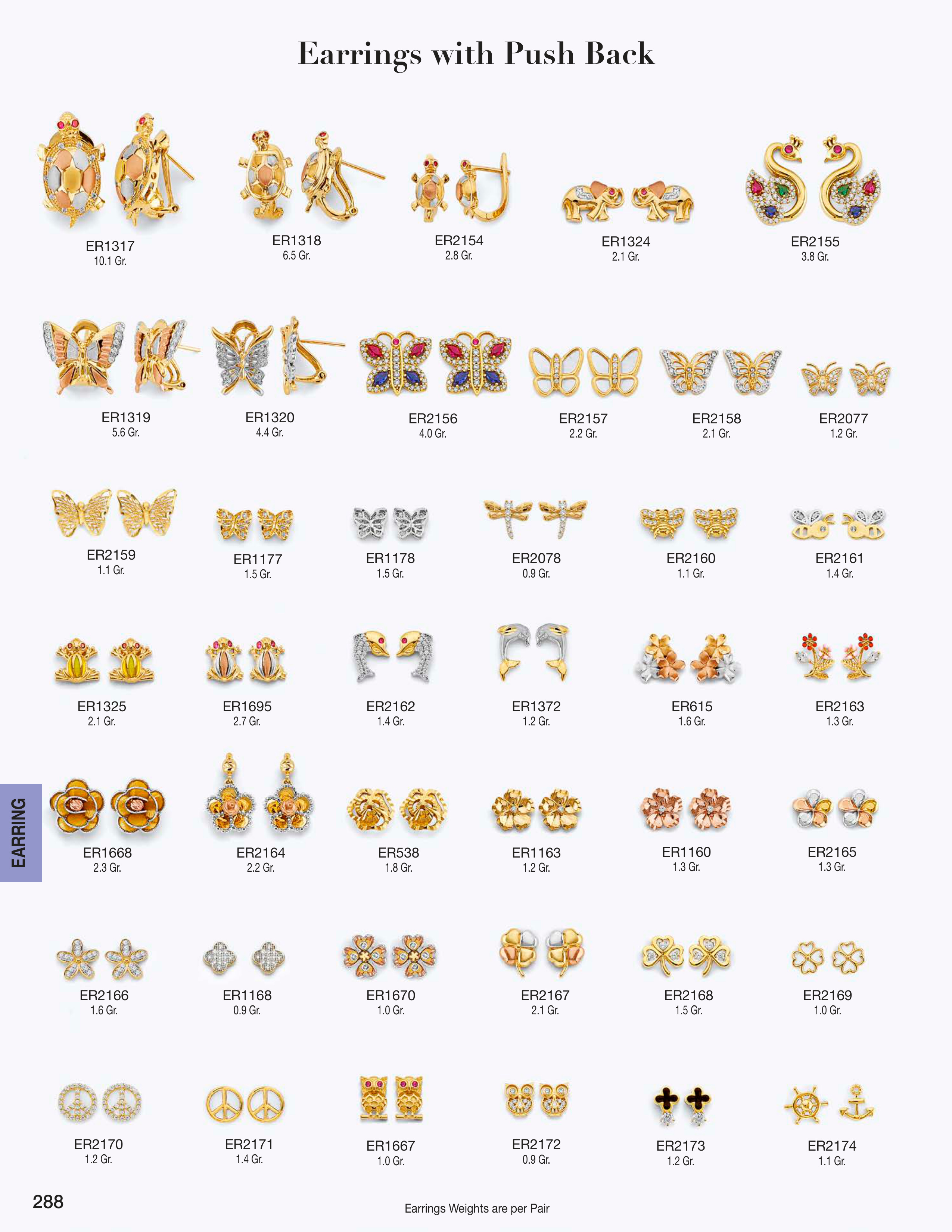 Earring catalog page 288
