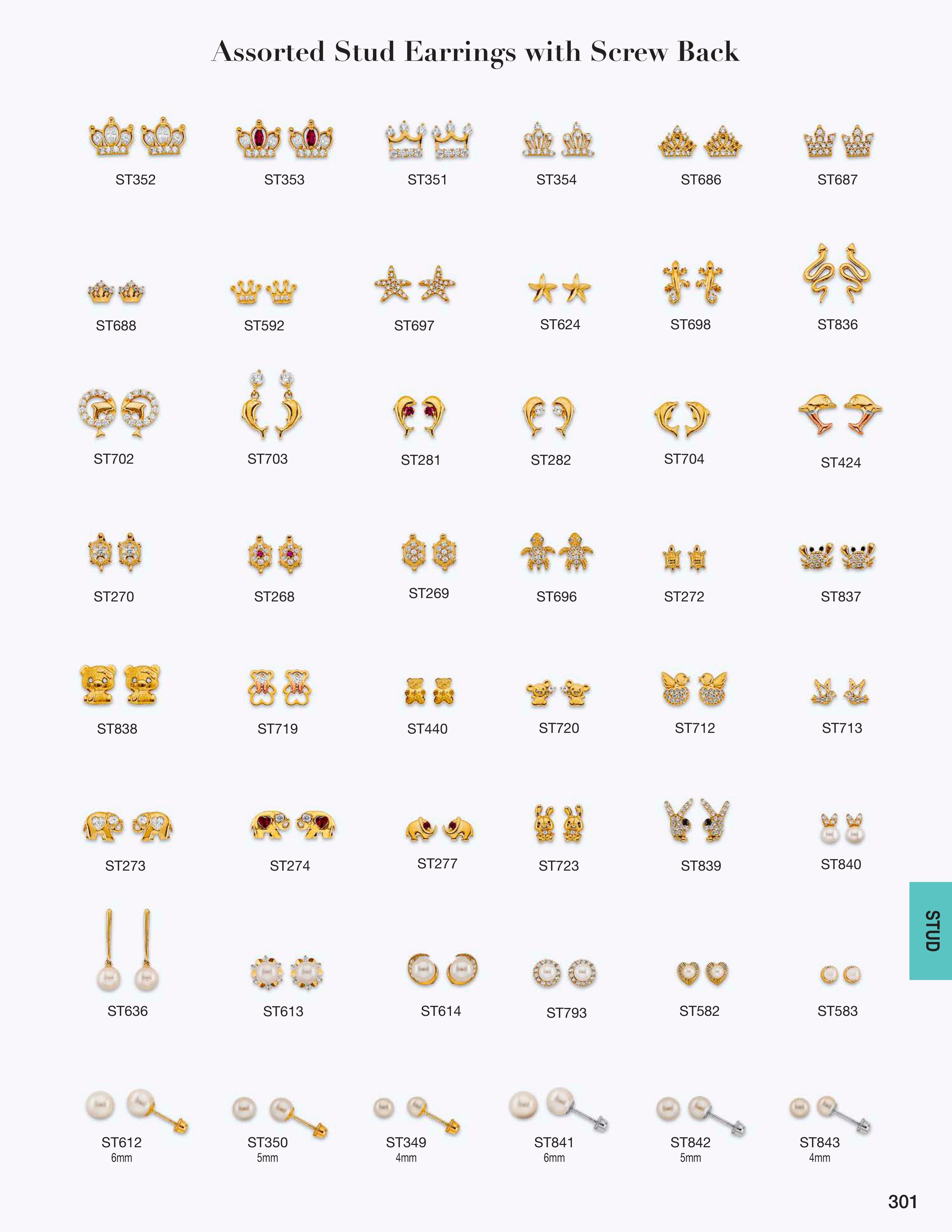 Stud Earring & Others catalog page 301