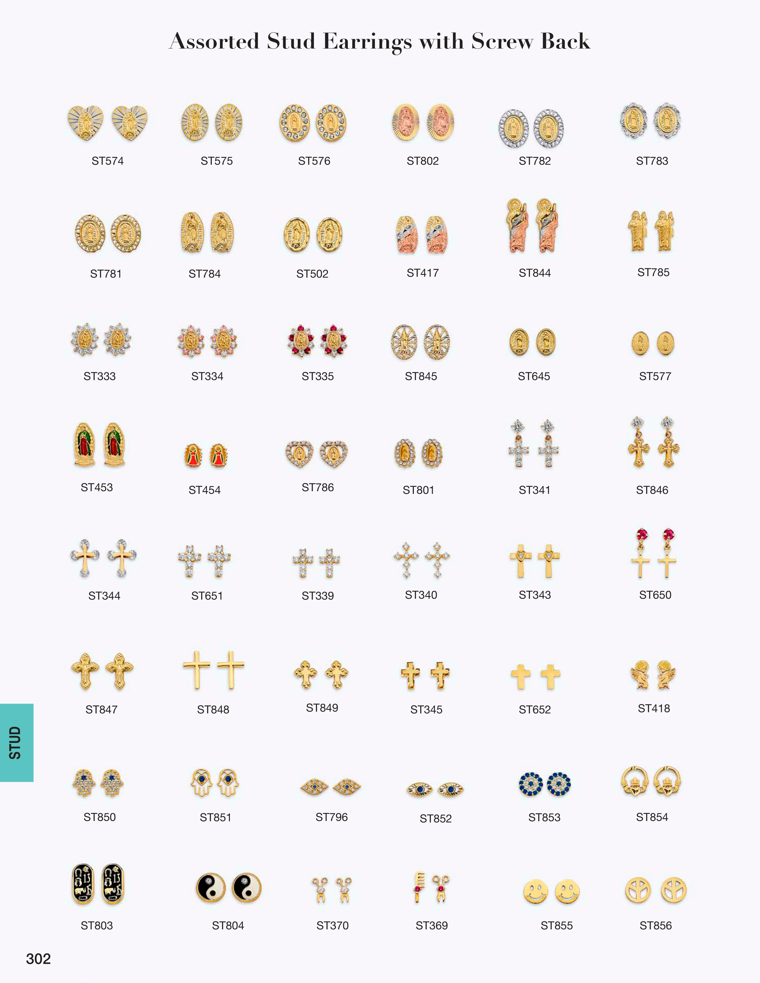 Stud Earring & Others catalog page 302