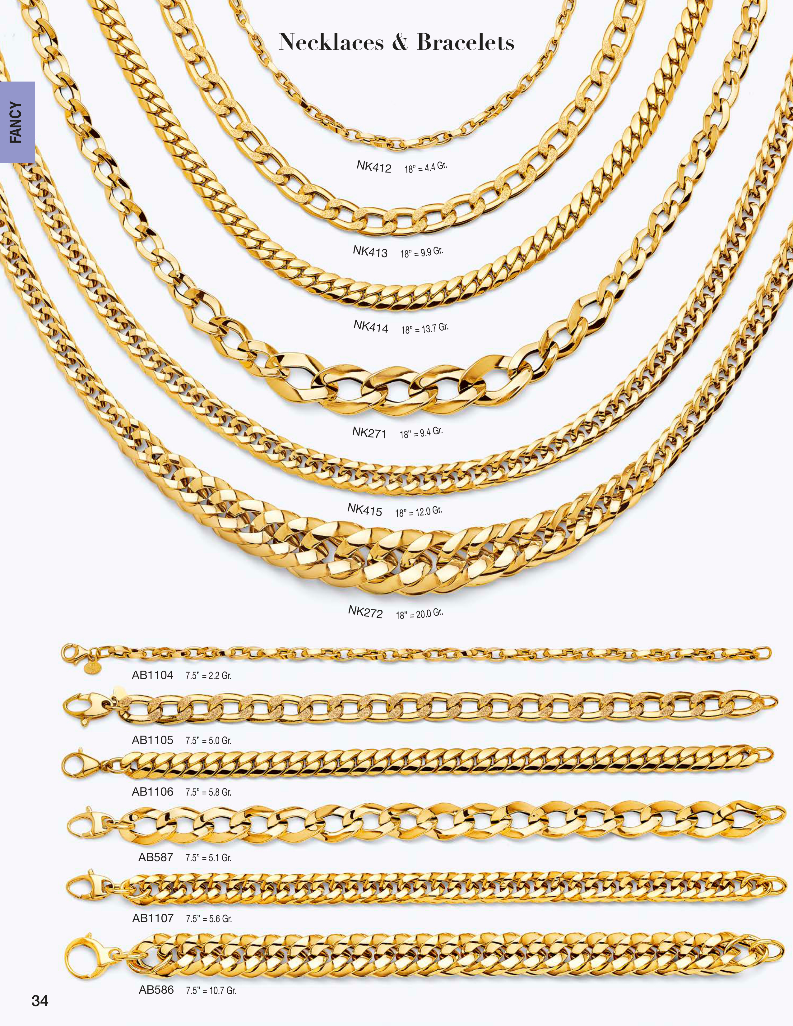 Necklace & Bracelet catalog page 34