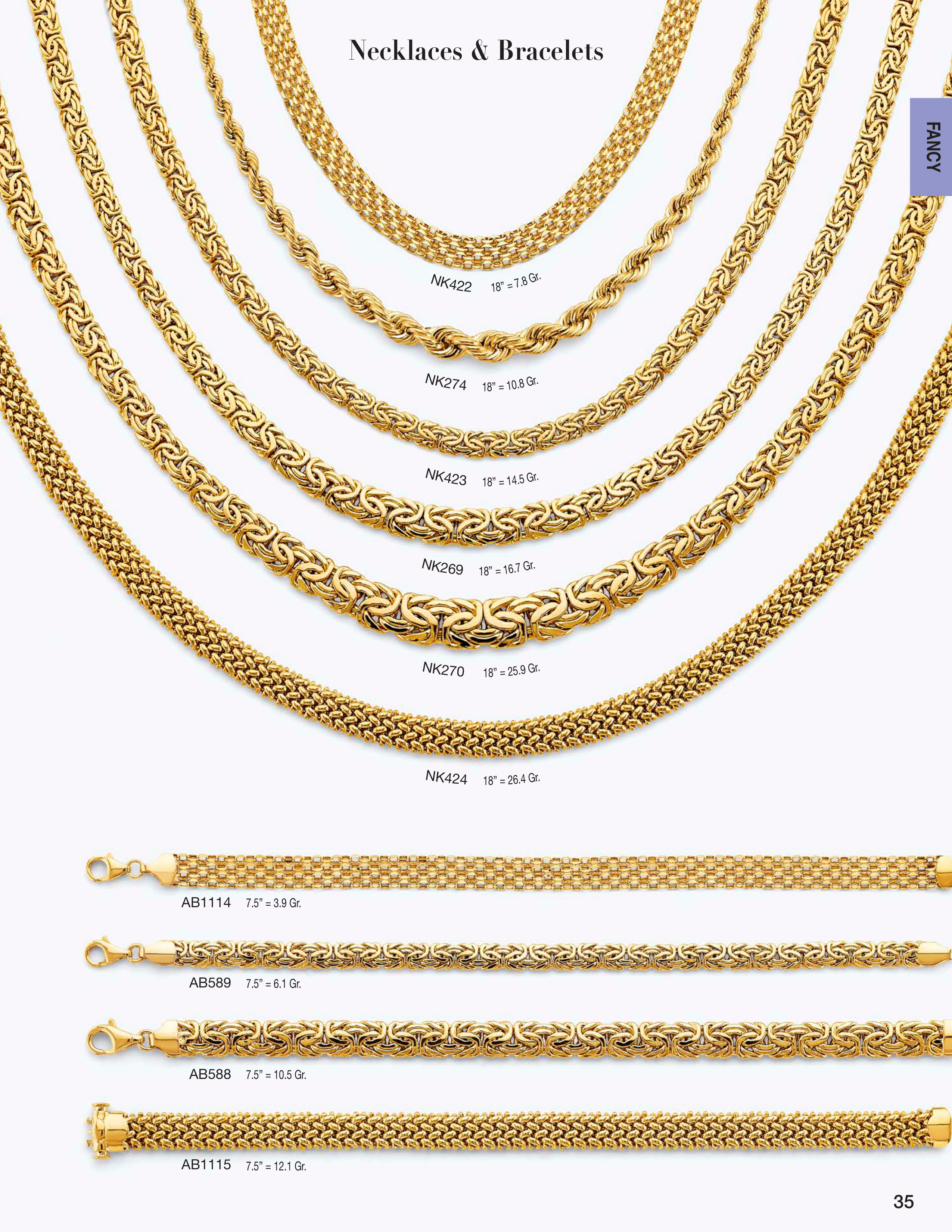 Necklace & Bracelet catalog page 35