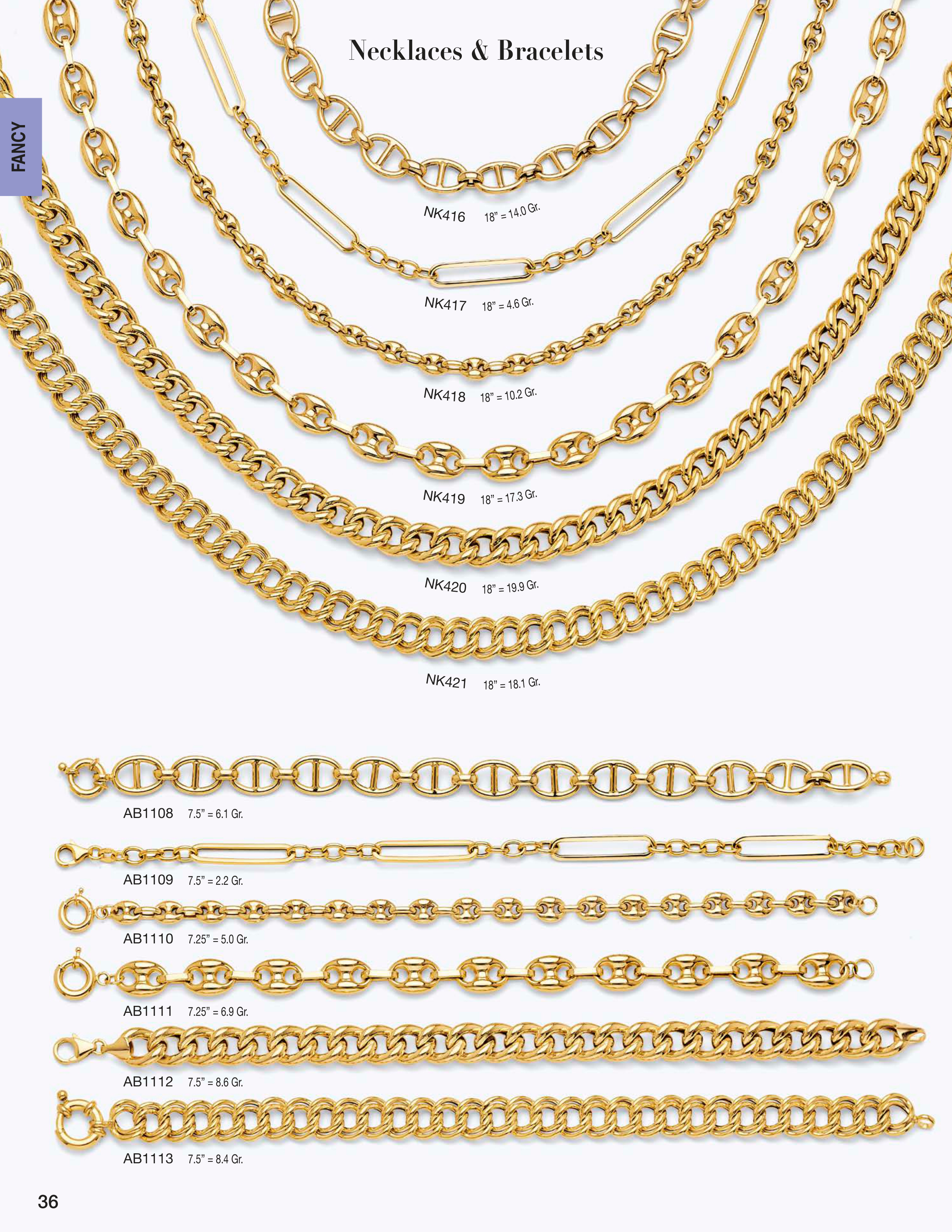 Necklace & Bracelet catalog page 36